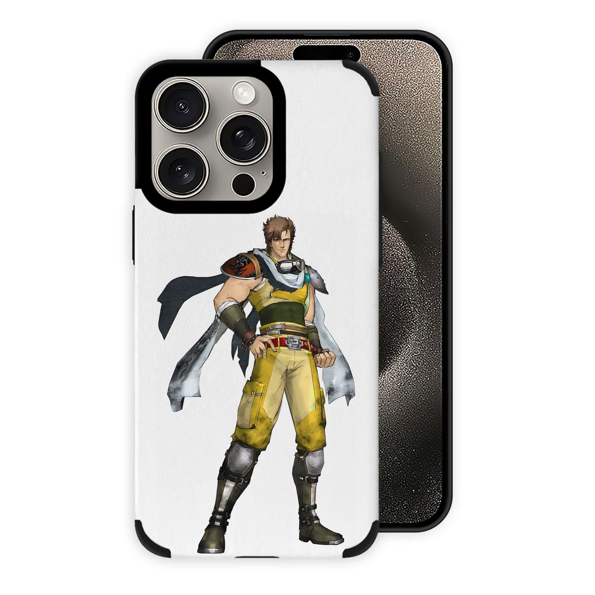 （画像用） 北斗の拳 Fist of the North Star 【iPhone15ProMax対応】 PUレザー スマホケース 耐衝撃＆黄変防止