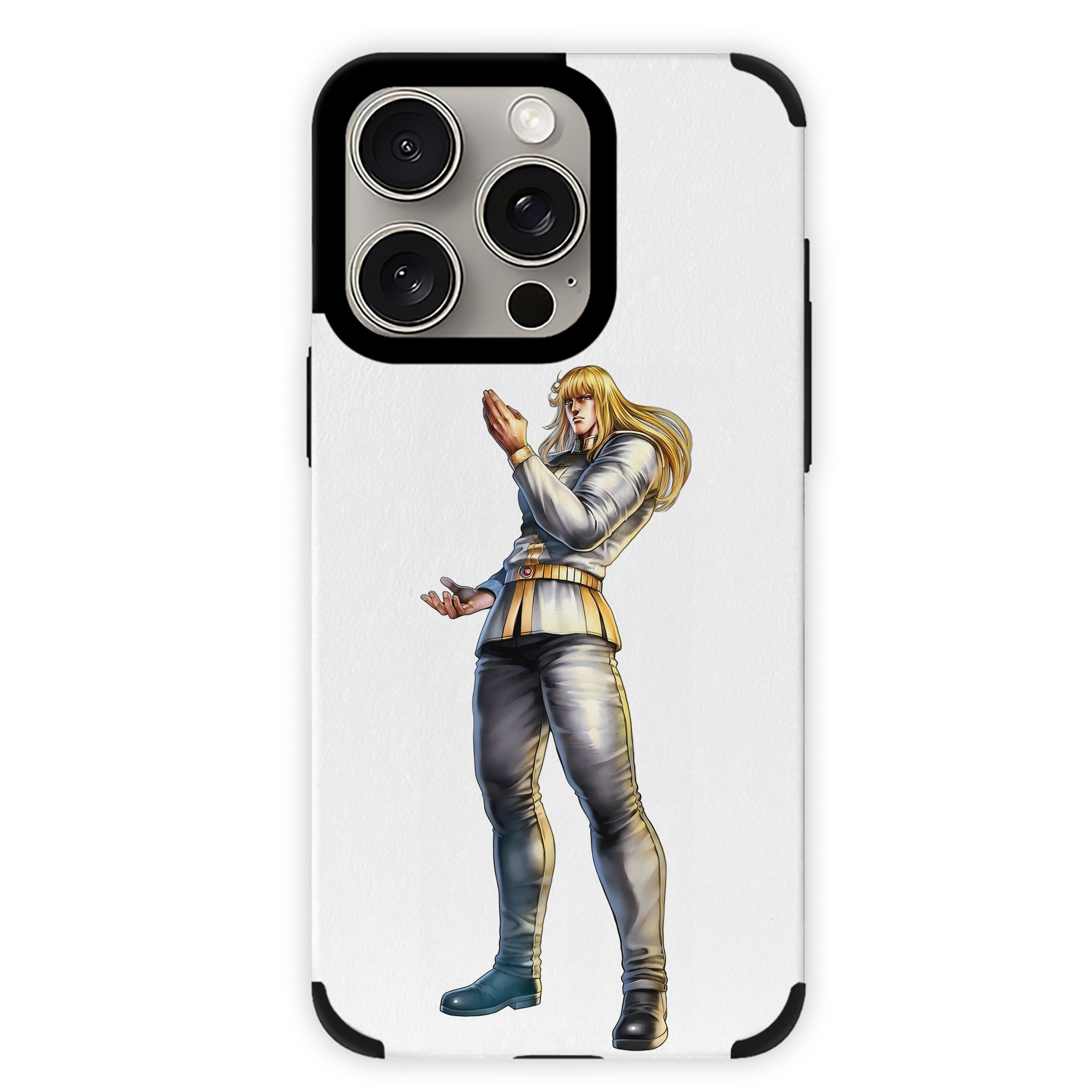 （画像用） 北斗の拳 Fist of the North Star 【iPhone15ProMax対応】 PUレザー スマホケース 耐衝撃＆黄変防止