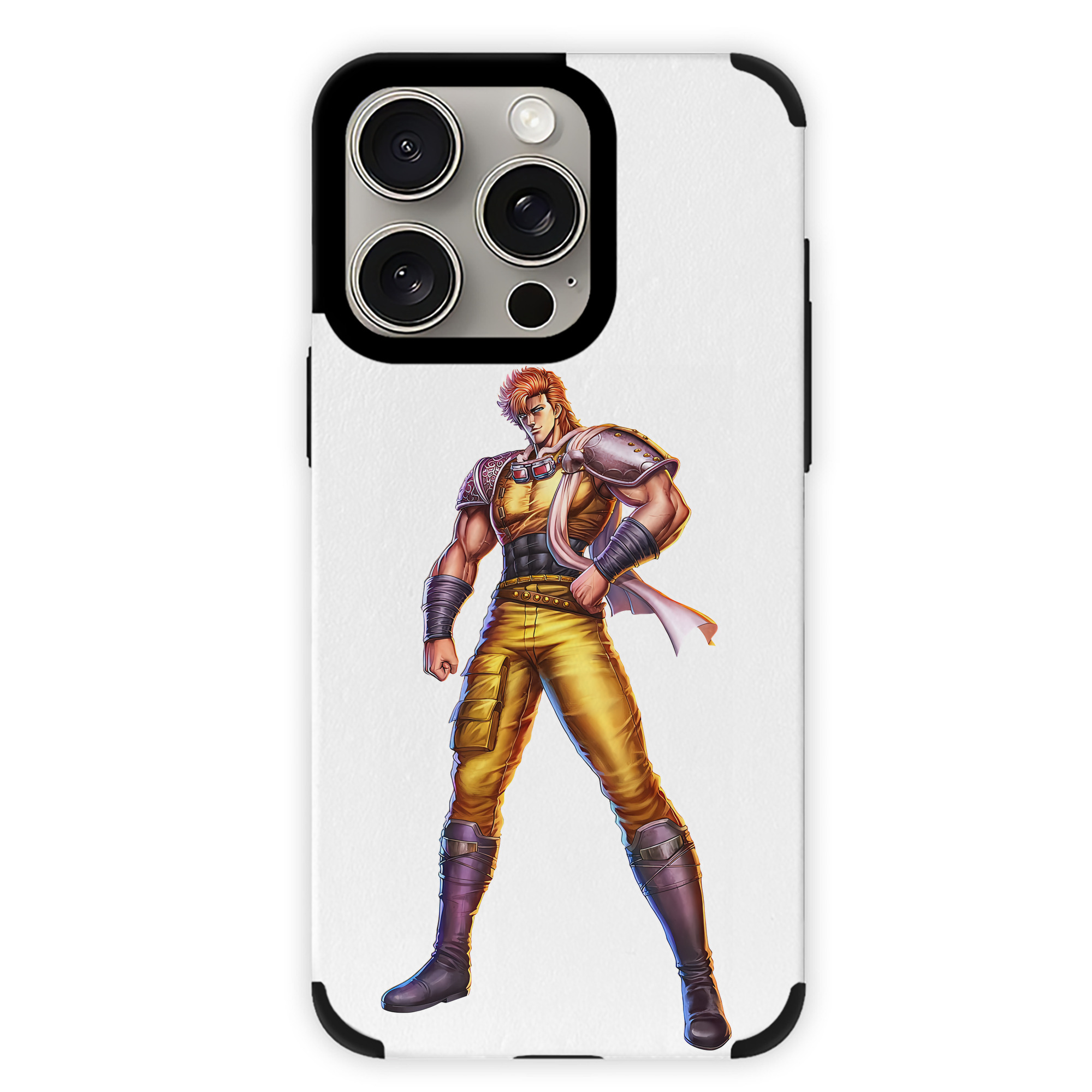 （画像用） 北斗の拳 Fist of the North Star 【iPhone15ProMax対応】 PUレザー スマホケース 耐衝撃＆黄変防止