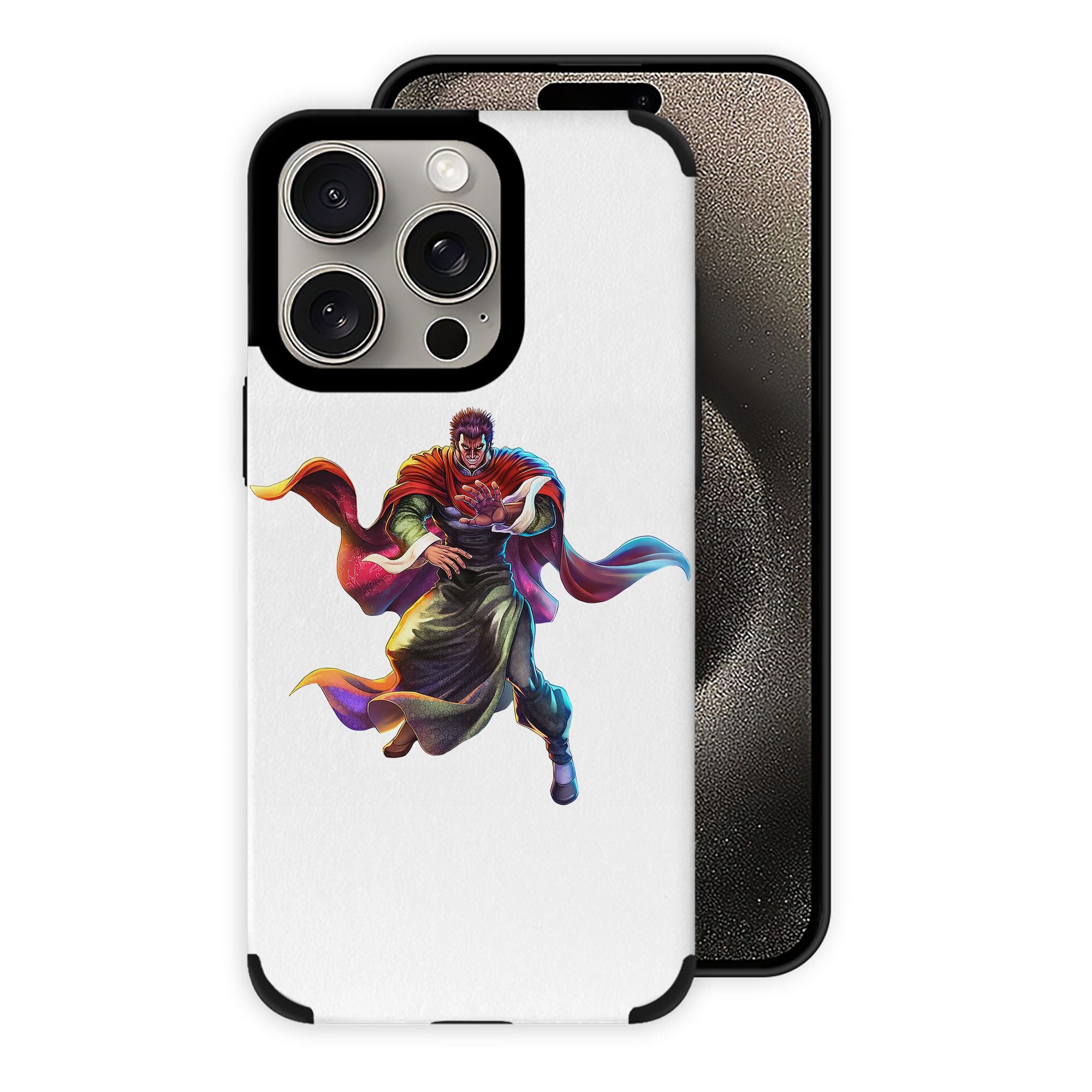 （画像用） 北斗の拳 Fist of the North Star 【iPhone15ProMax対応】 PUレザー スマホケース 耐衝撃＆黄変防止