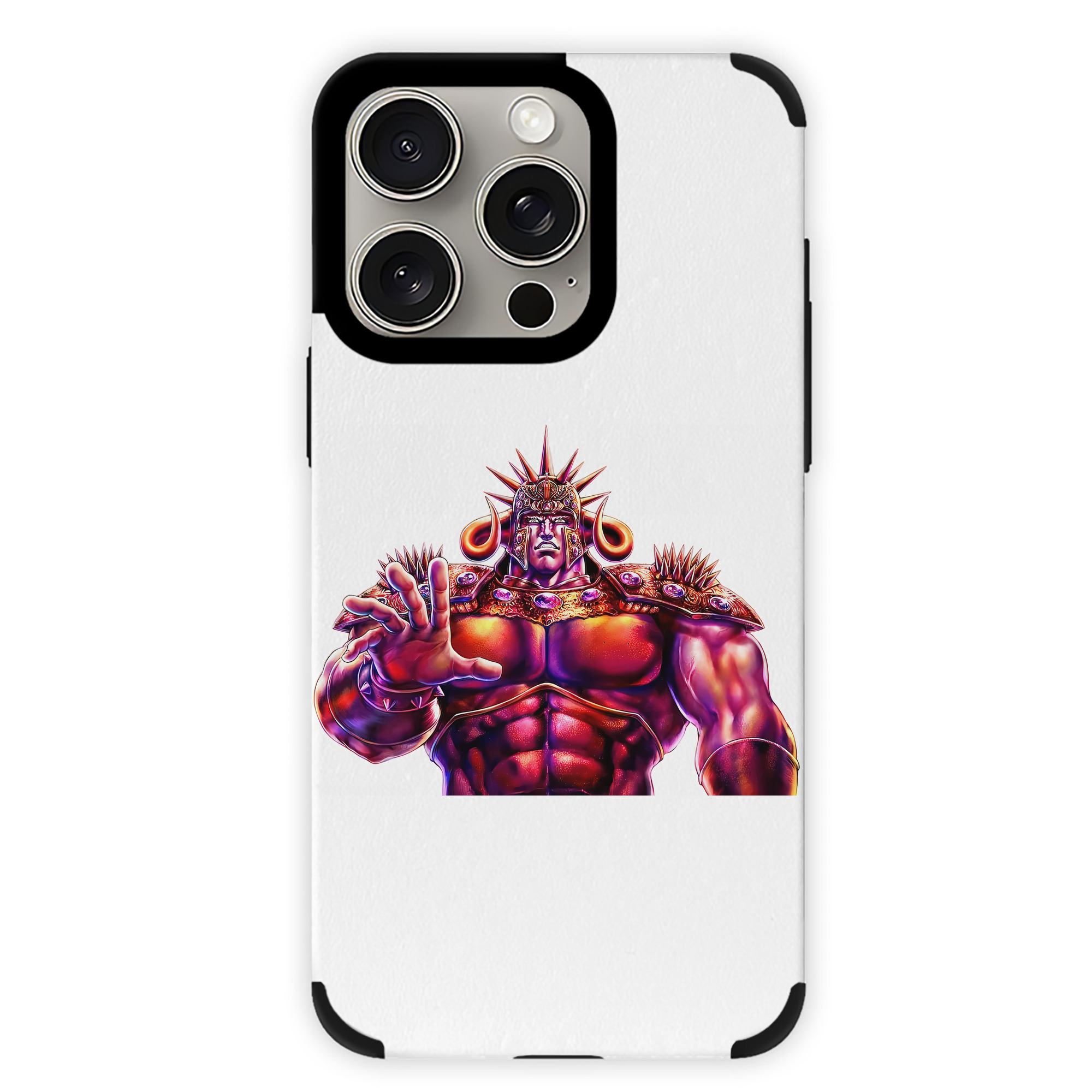 （画像用） 北斗の拳 Fist of the North Star 【iPhone15ProMax対応】 PUレザー スマホケース 耐衝撃＆黄変防止