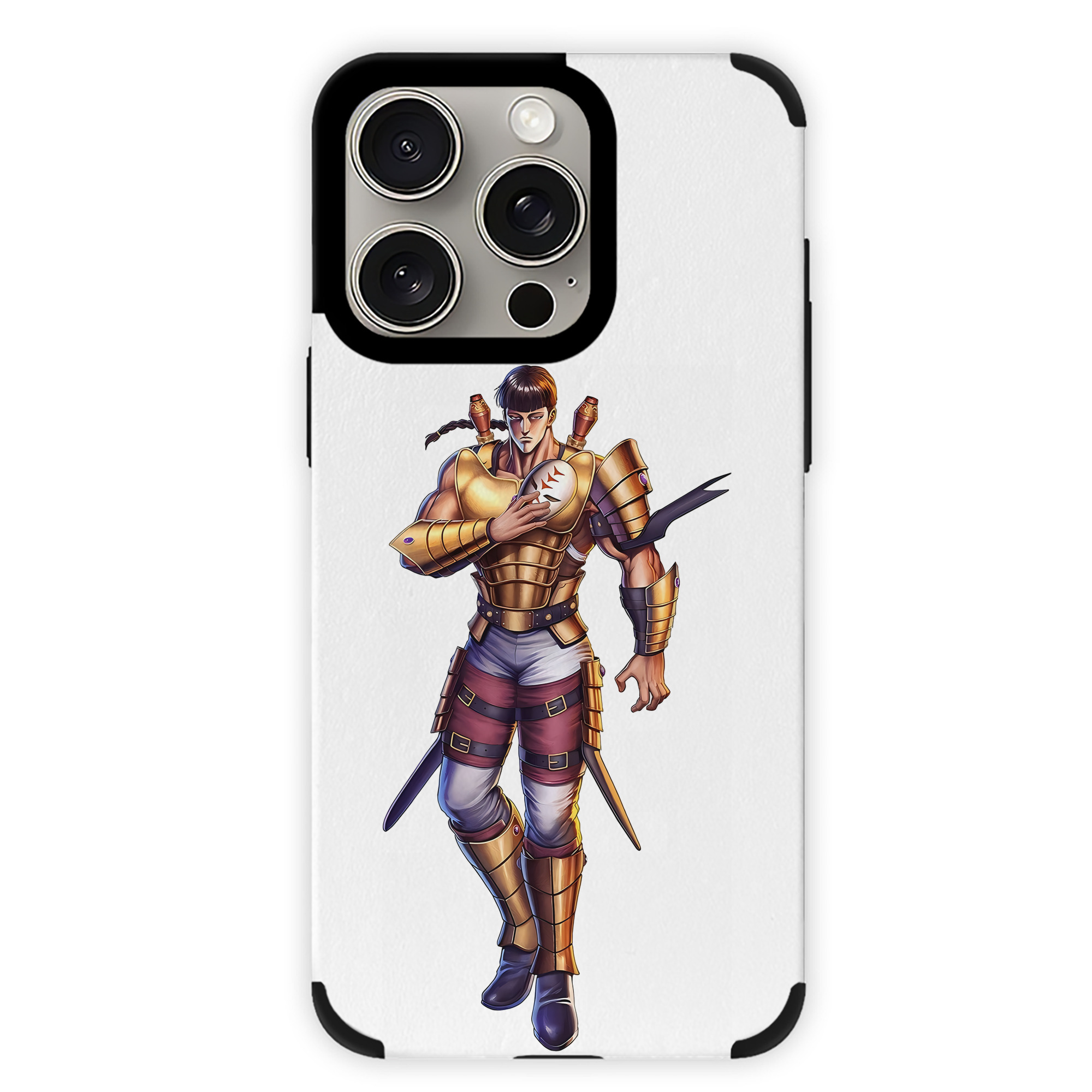 （画像用） 北斗の拳 Fist of the North Star 【iPhone15ProMax対応】 PUレザー スマホケース 耐衝撃＆黄変防止