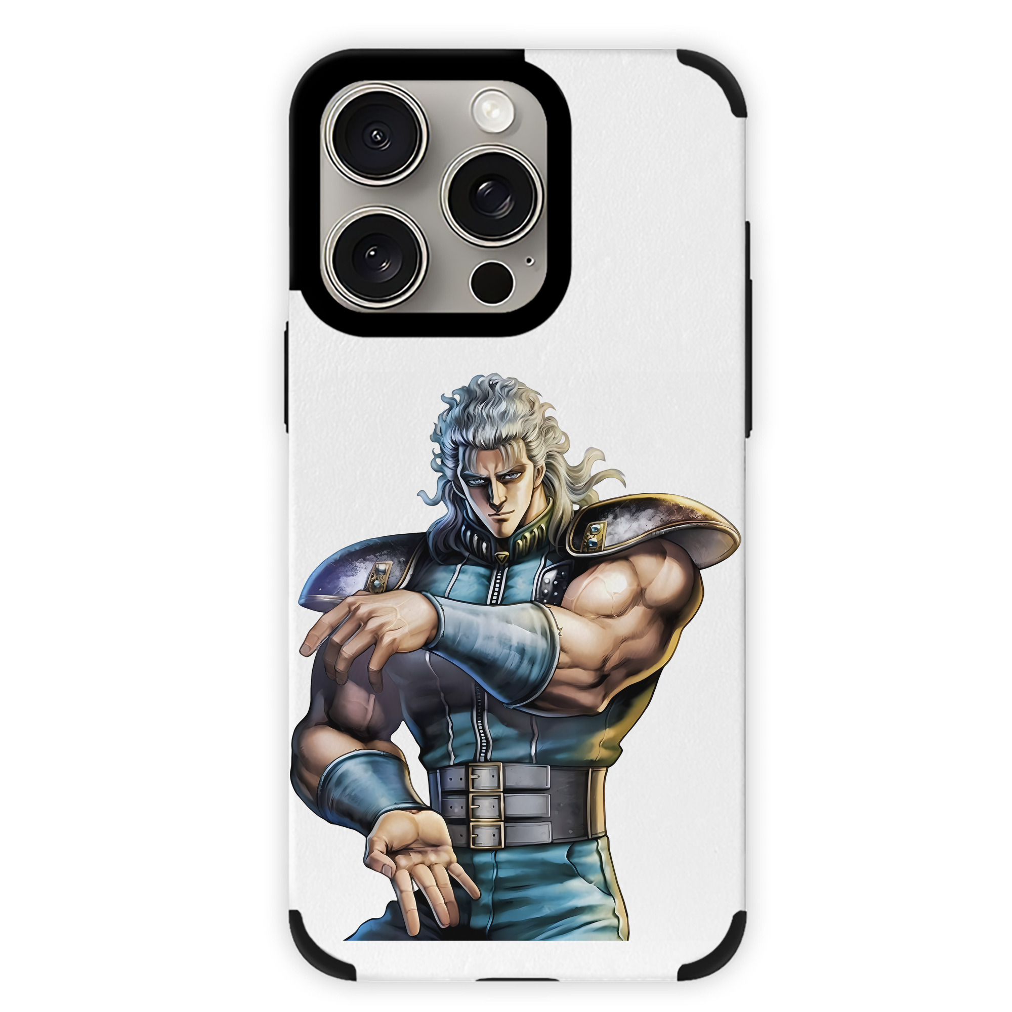 （画像用） 北斗の拳 Fist of the North Star 【iPhone15ProMax対応】 PUレザー スマホケース 耐衝撃＆黄変防止