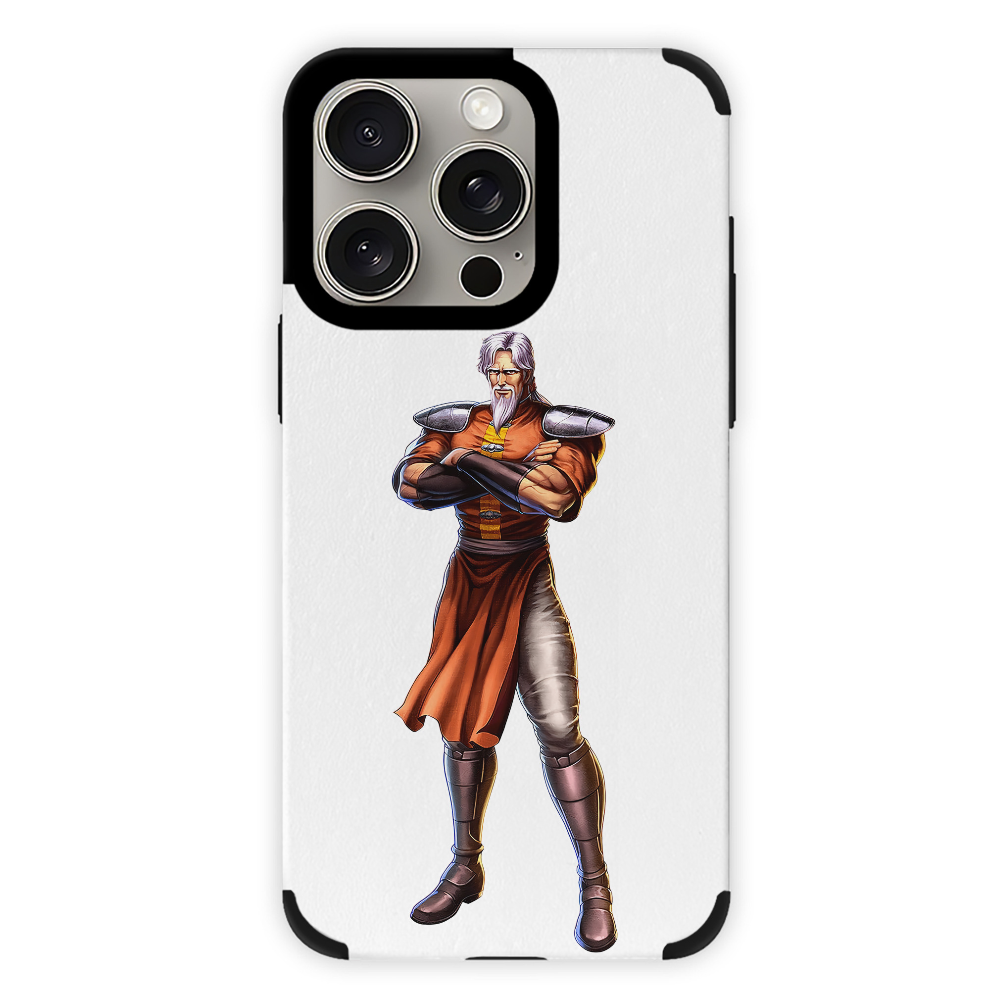 （画像用） 北斗の拳 Fist of the North Star 【iPhone15ProMax対応】 PUレザー スマホケース 耐衝撃＆黄変防止