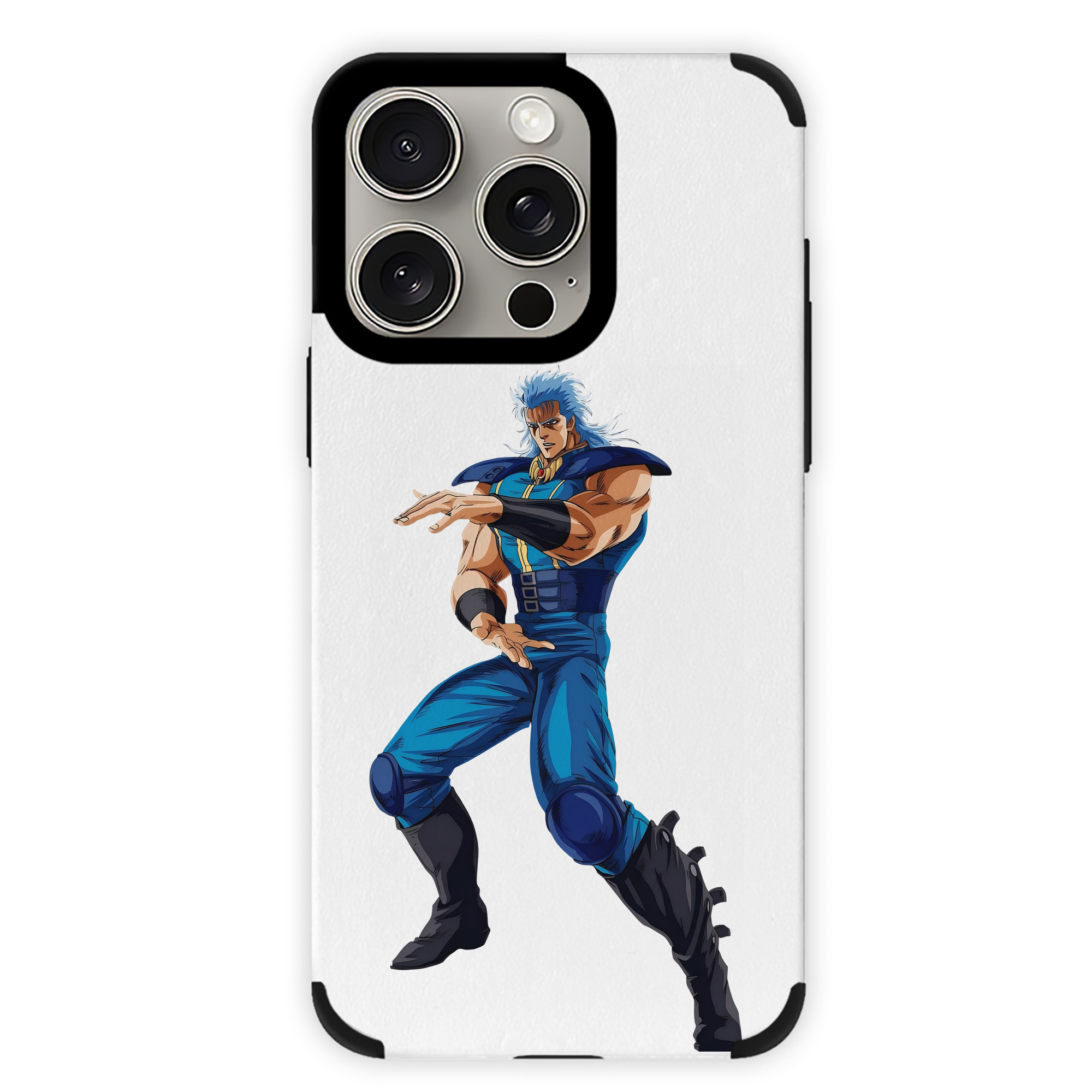 （画像用） 北斗の拳 Fist of the North Star 【iPhone15ProMax対応】 PUレザー スマホケース 耐衝撃＆黄変防止