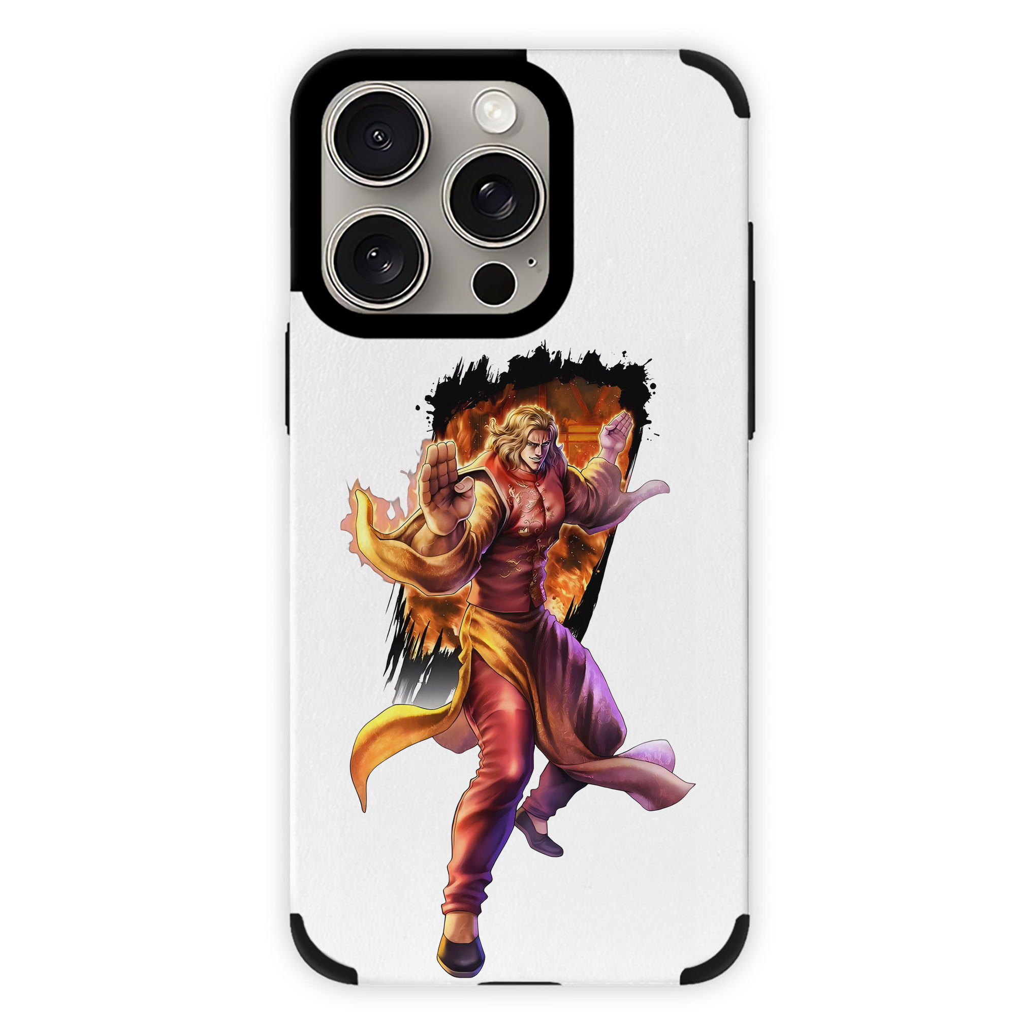 （画像用） 北斗の拳 Fist of the North Star 【iPhone15ProMax対応】 PUレザー スマホケース 耐衝撃＆黄変防止