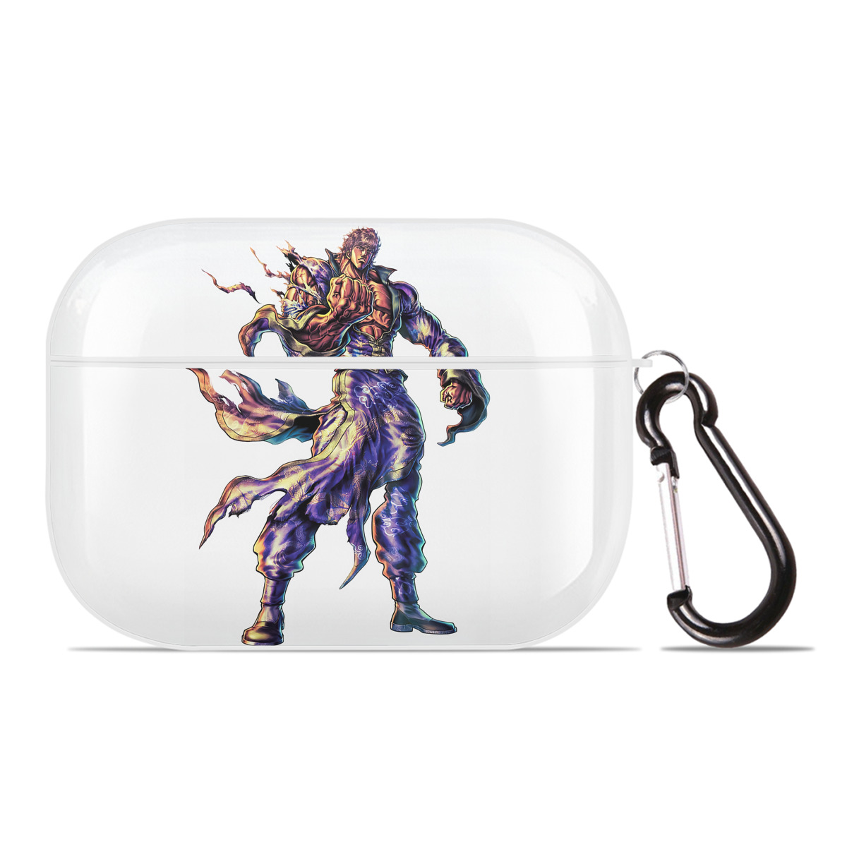 （画像用） 北斗の拳 Fist of the North Star 【AirPods Pro用】ハードシェル保護ケース 耐衝撃・防指紋・カラビナ付き商品仕様