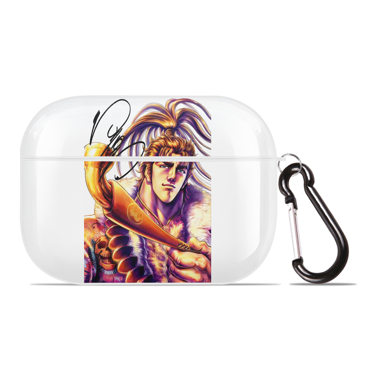 （画像用） 北斗の拳 Fist of the North Star 【AirPods Pro用】ハードシェル保護ケース 耐衝撃・防指紋・カラビナ付き商品仕様