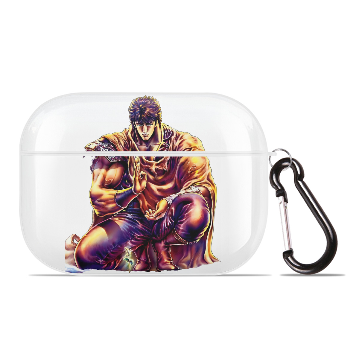 （画像用） 北斗の拳 Fist of the North Star 【AirPods Pro用】ハードシェル保護ケース 耐衝撃・防指紋・カラビナ付き商品仕様