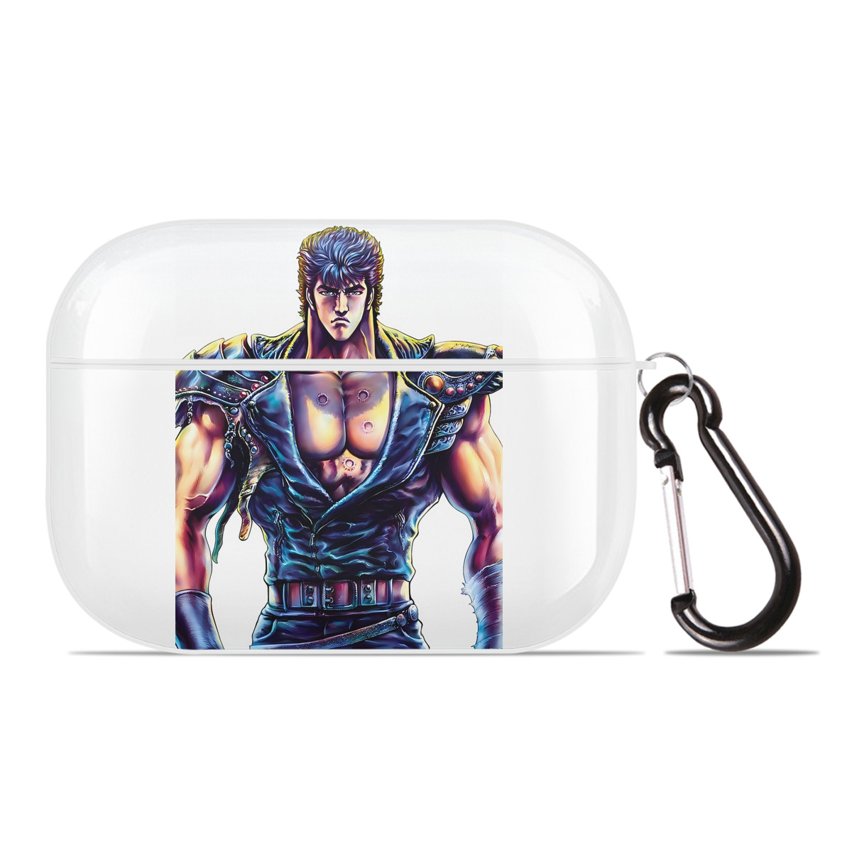 （画像用） 北斗の拳 Fist of the North Star 【AirPods Pro用】ハードシェル保護ケース 耐衝撃・防指紋・カラビナ付き商品仕様