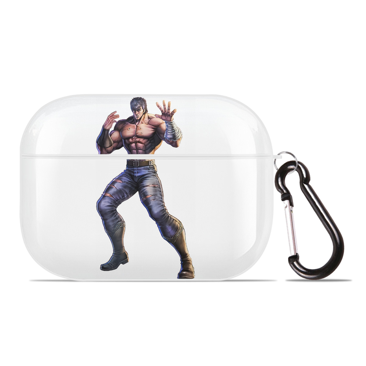 （画像用） 北斗の拳 Fist of the North Star 【AirPods Pro用】ハードシェル保護ケース 耐衝撃・防指紋・カラビナ付き商品仕様