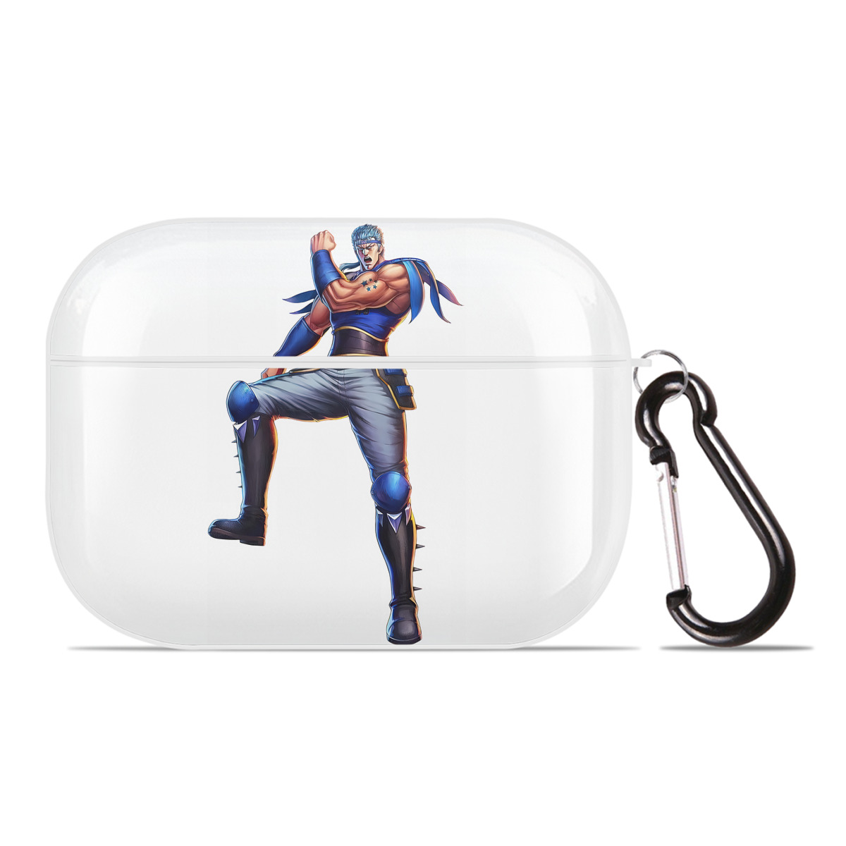 （画像用） 北斗の拳 Fist of the North Star 【AirPods Pro用】ハードシェル保護ケース 耐衝撃・防指紋・カラビナ付き商品仕様
