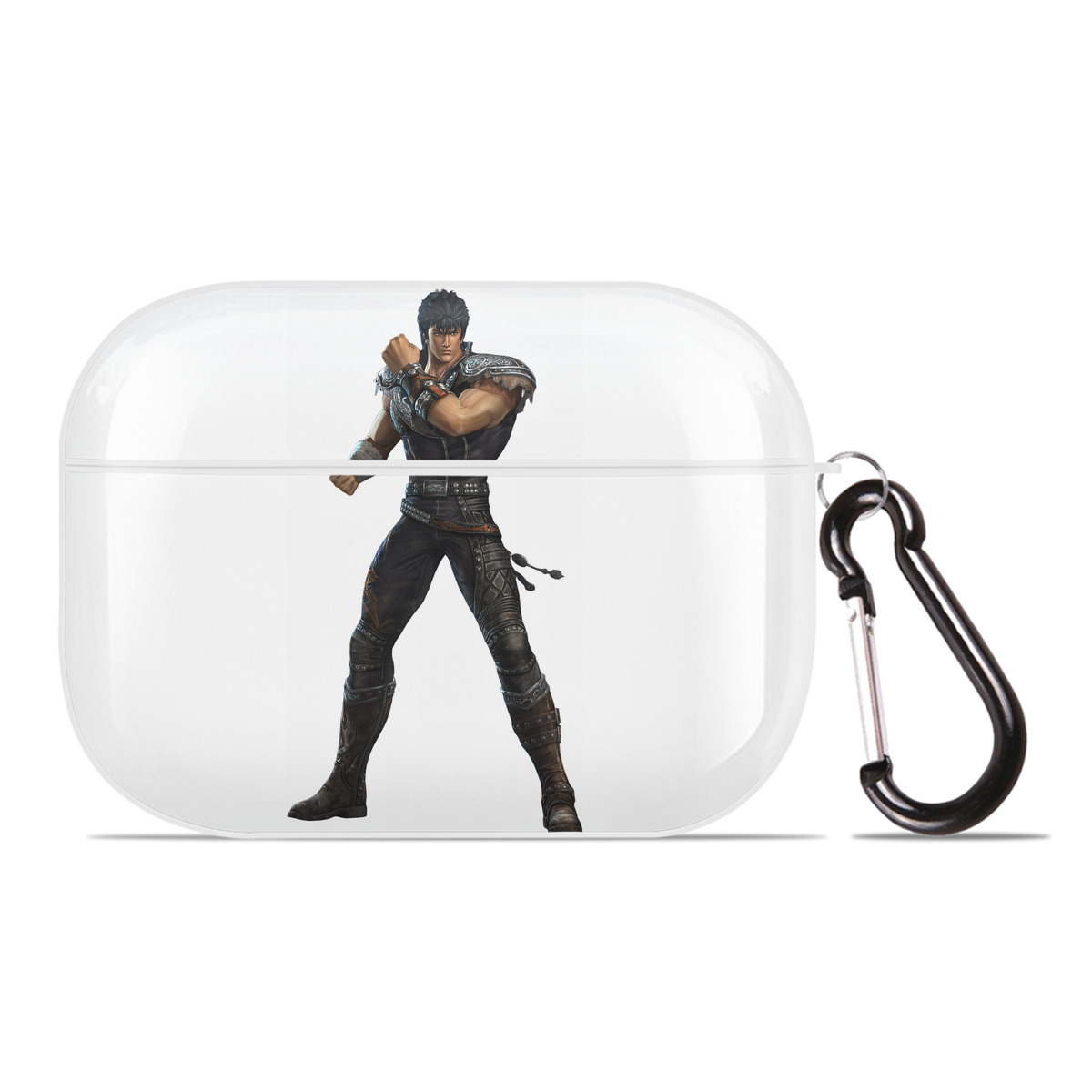 （画像用） 北斗の拳 Fist of the North Star 【AirPods Pro用】ハードシェル保護ケース 耐衝撃・防指紋・カラビナ付き商品仕様