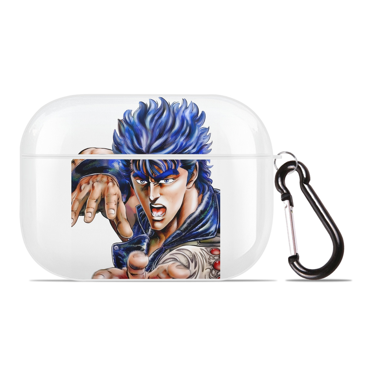 （画像用） 北斗の拳 Fist of the North Star 【AirPods Pro用】ハードシェル保護ケース 耐衝撃・防指紋・カラビナ付き商品仕様