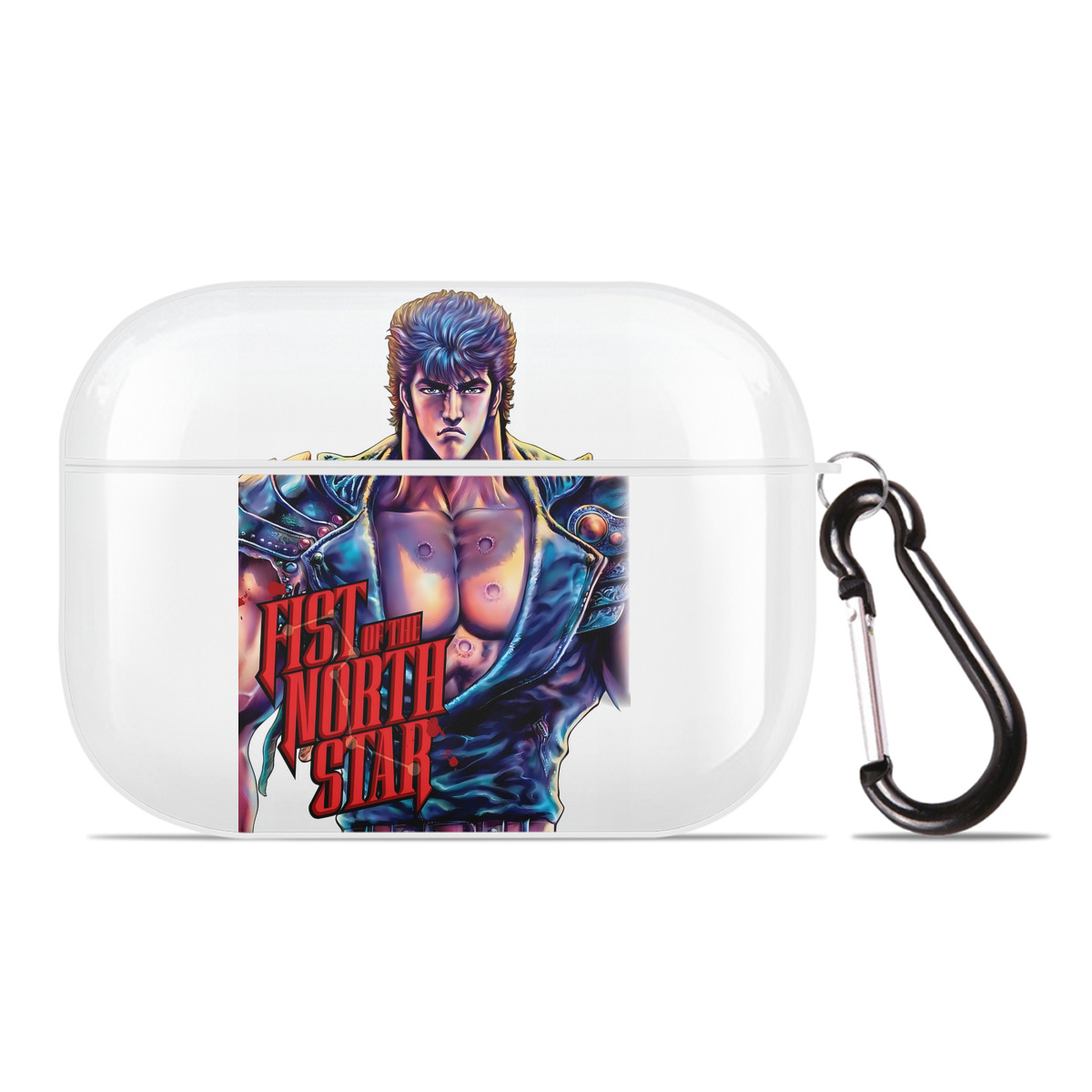 （画像用） 北斗の拳 Fist of the North Star 【AirPods Pro用】ハードシェル保護ケース 耐衝撃・防指紋・カラビナ付き商品仕様