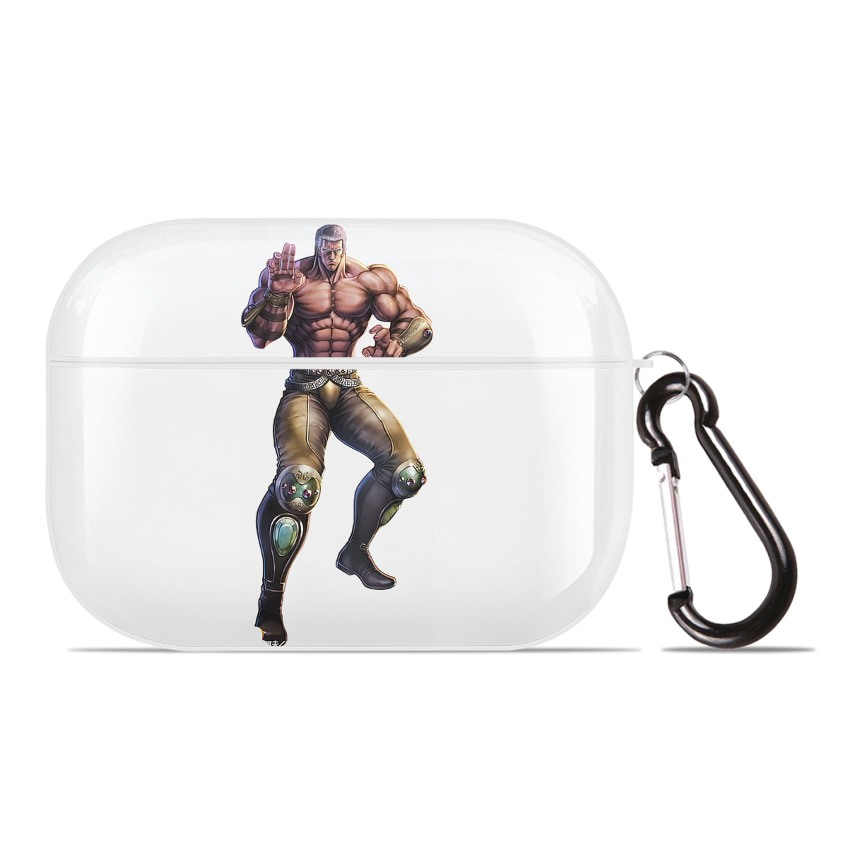 （画像用） 北斗の拳 Fist of the North Star 【AirPods Pro用】ハードシェル保護ケース 耐衝撃・防指紋・カラビナ付き商品仕様