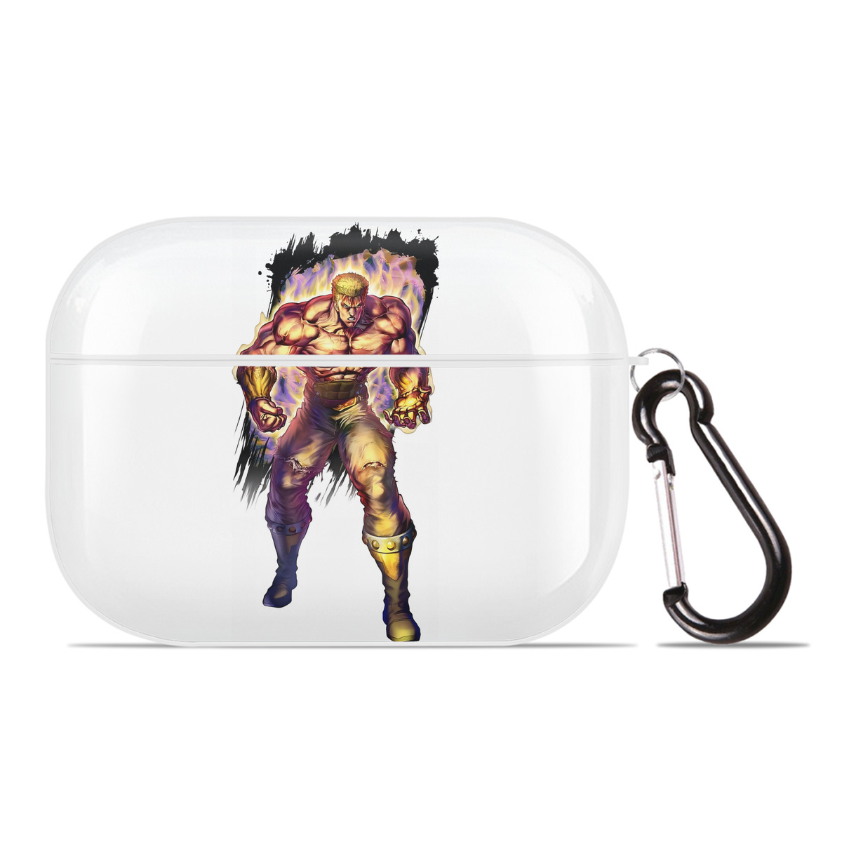 （画像用） 北斗の拳 Fist of the North Star 【AirPods Pro用】ハードシェル保護ケース 耐衝撃・防指紋・カラビナ付き商品仕様