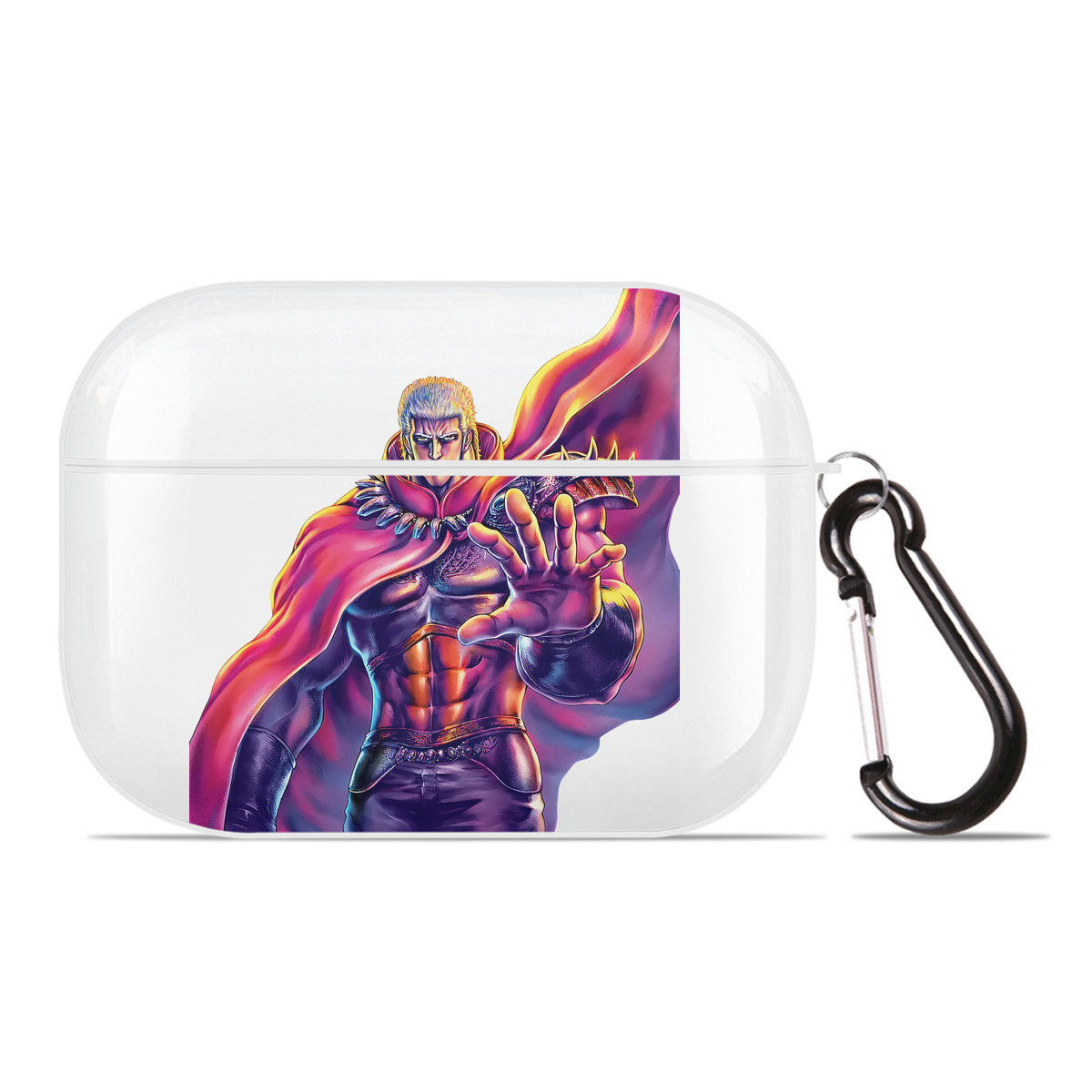 （画像用） 北斗の拳 Fist of the North Star 【AirPods Pro用】ハードシェル保護ケース 耐衝撃・防指紋・カラビナ付き商品仕様