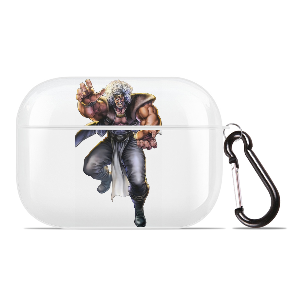 （画像用） 北斗の拳 Fist of the North Star 【AirPods Pro用】ハードシェル保護ケース 耐衝撃・防指紋・カラビナ付き商品仕様