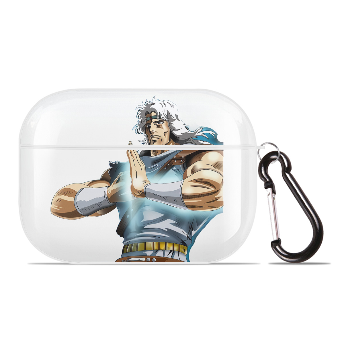 （画像用） 北斗の拳 Fist of the North Star 【AirPods Pro用】ハードシェル保護ケース 耐衝撃・防指紋・カラビナ付き商品仕様