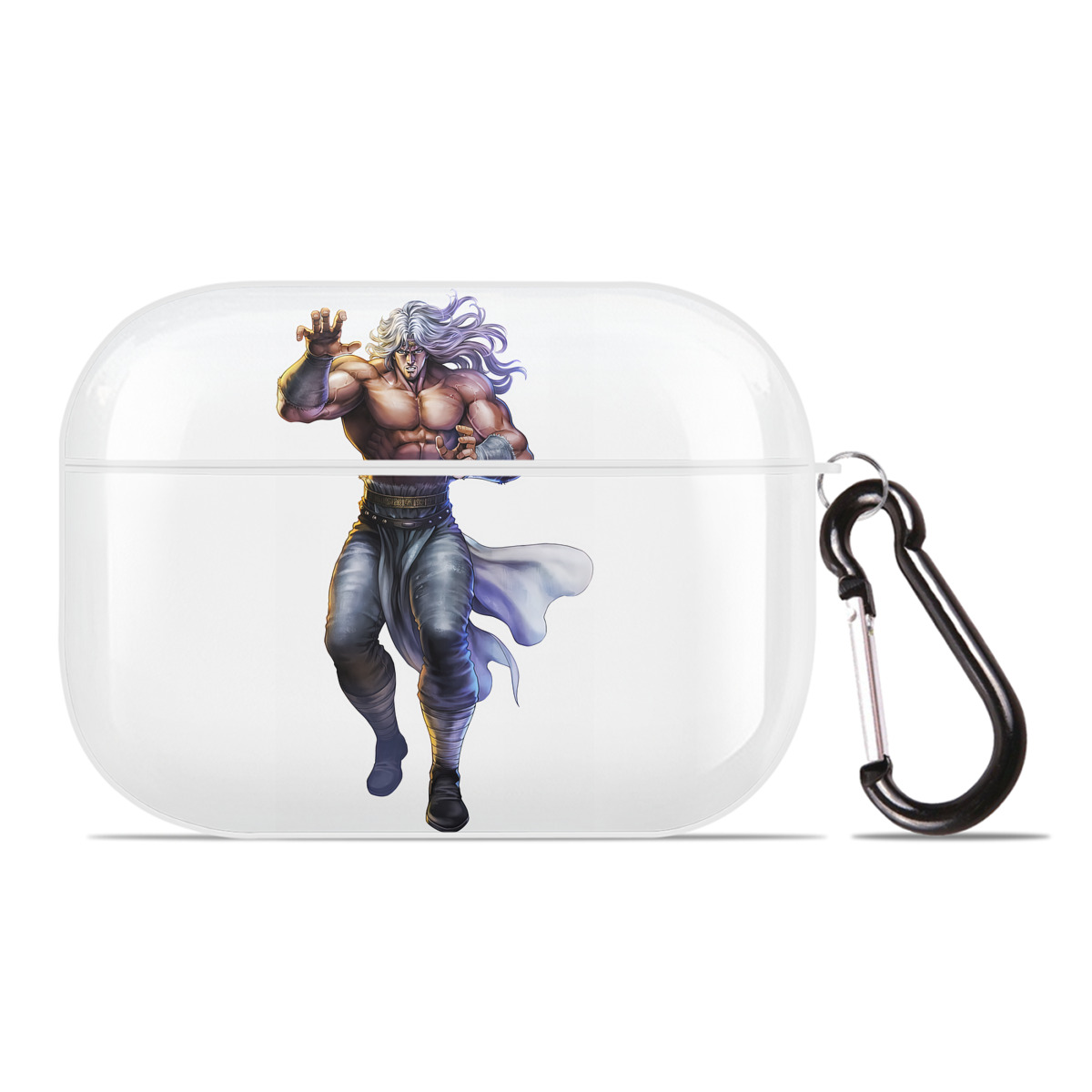 （画像用） 北斗の拳 Fist of the North Star 【AirPods Pro用】ハードシェル保護ケース 耐衝撃・防指紋・カラビナ付き商品仕様