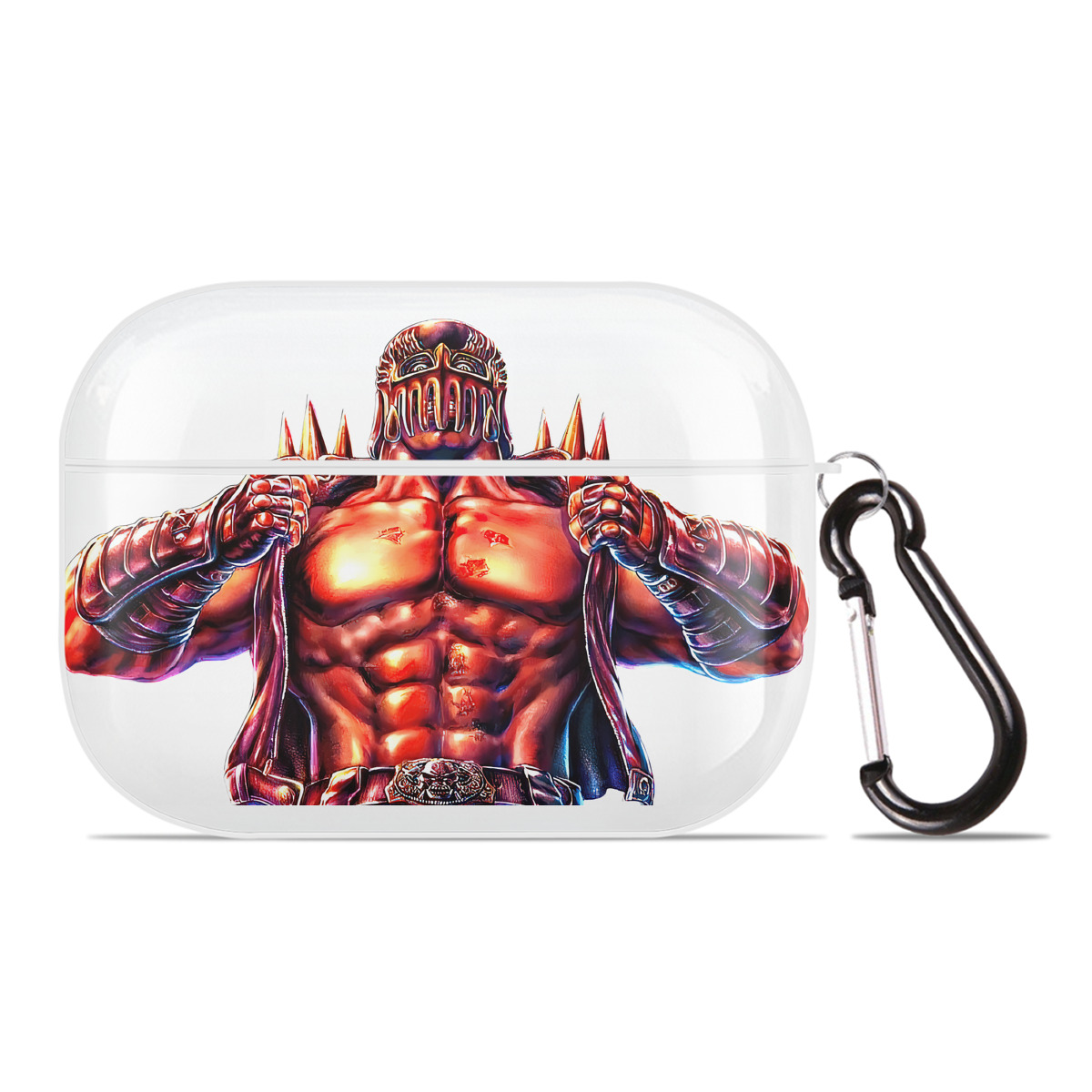（画像用） 北斗の拳 Fist of the North Star 【AirPods Pro用】ハードシェル保護ケース 耐衝撃・防指紋・カラビナ付き商品仕様