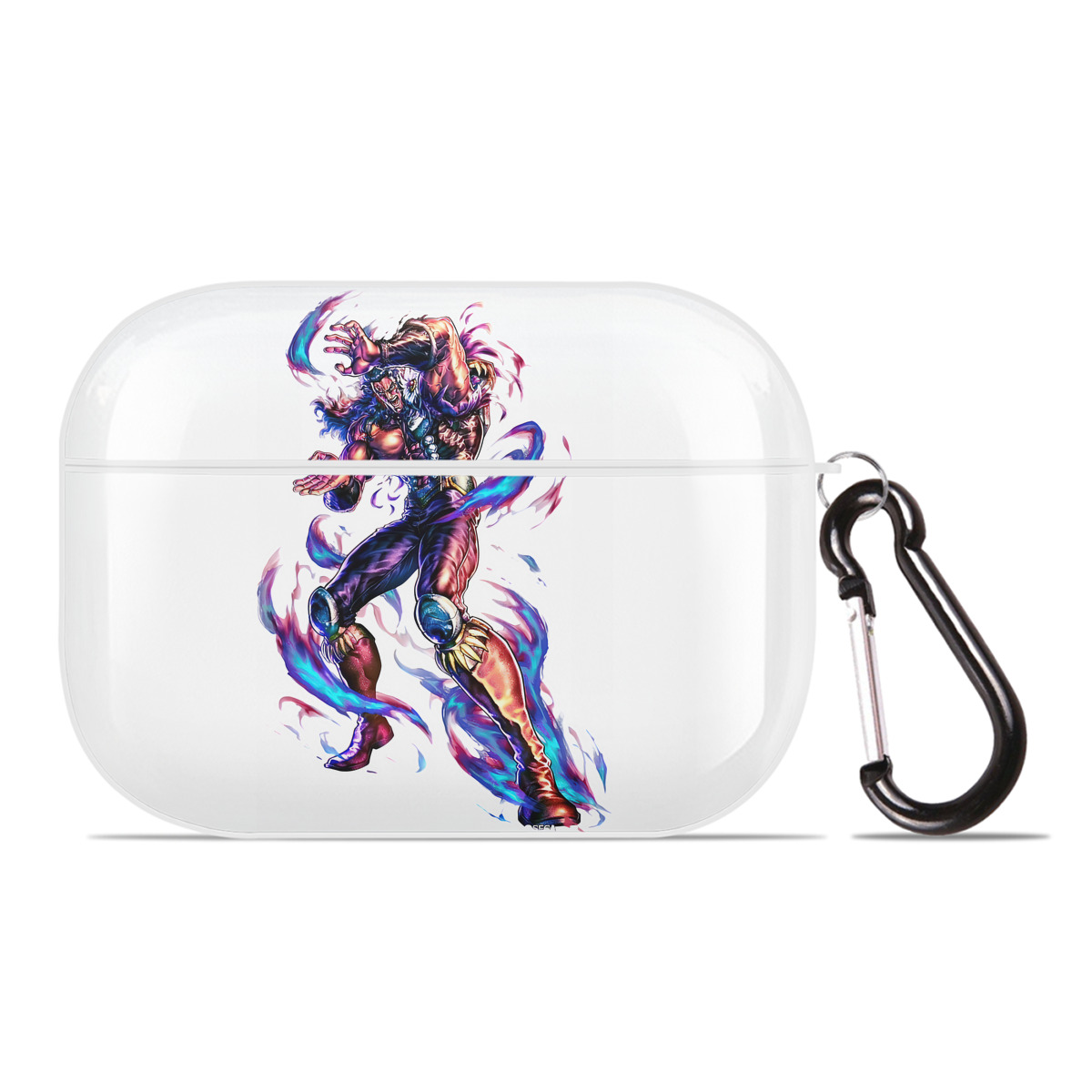 （画像用） 北斗の拳 Fist of the North Star 【AirPods Pro用】ハードシェル保護ケース 耐衝撃・防指紋・カラビナ付き商品仕様