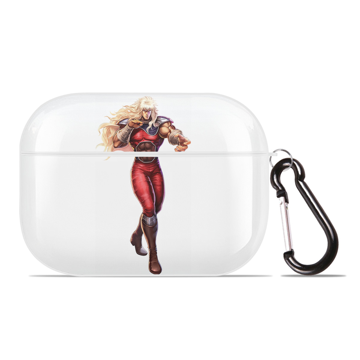 （画像用） 北斗の拳 Fist of the North Star 【AirPods Pro用】ハードシェル保護ケース 耐衝撃・防指紋・カラビナ付き商品仕様