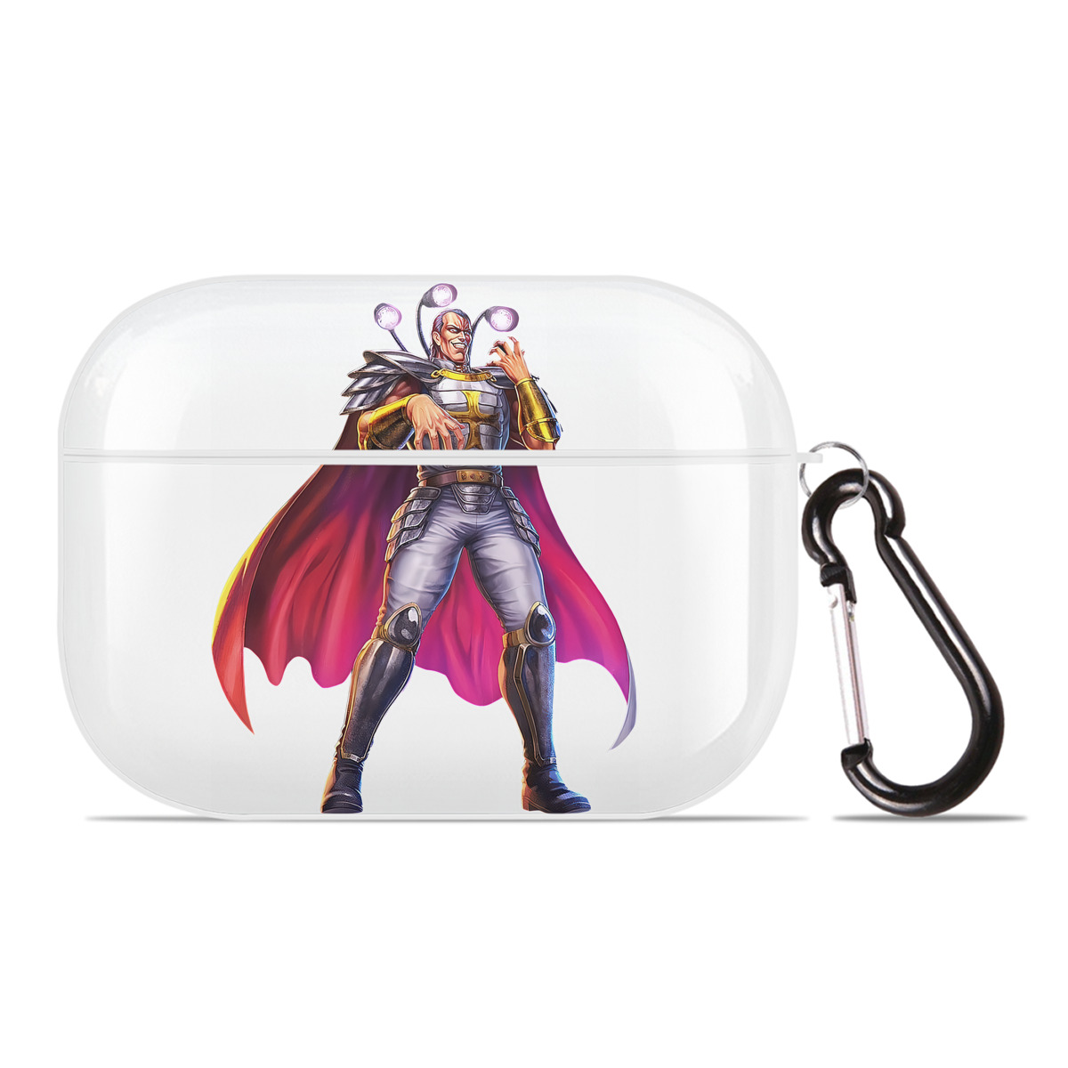 （画像用） 北斗の拳 Fist of the North Star 【AirPods Pro用】ハードシェル保護ケース 耐衝撃・防指紋・カラビナ付き商品仕様