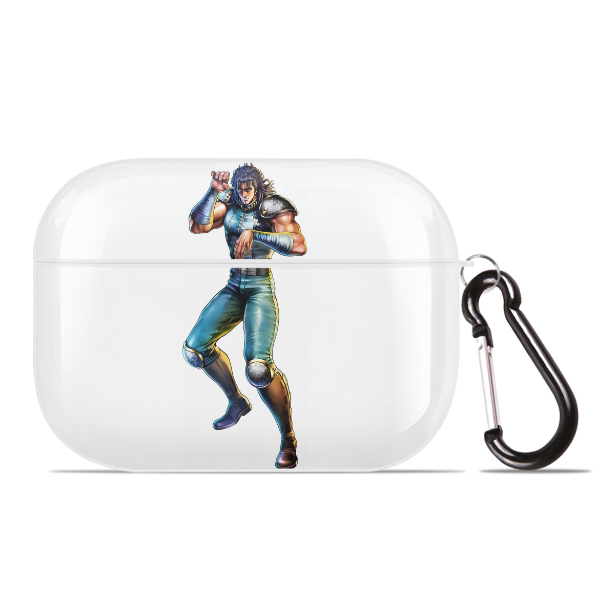 （画像用） 北斗の拳 Fist of the North Star 【AirPods Pro用】ハードシェル保護ケース 耐衝撃・防指紋・カラビナ付き商品仕様