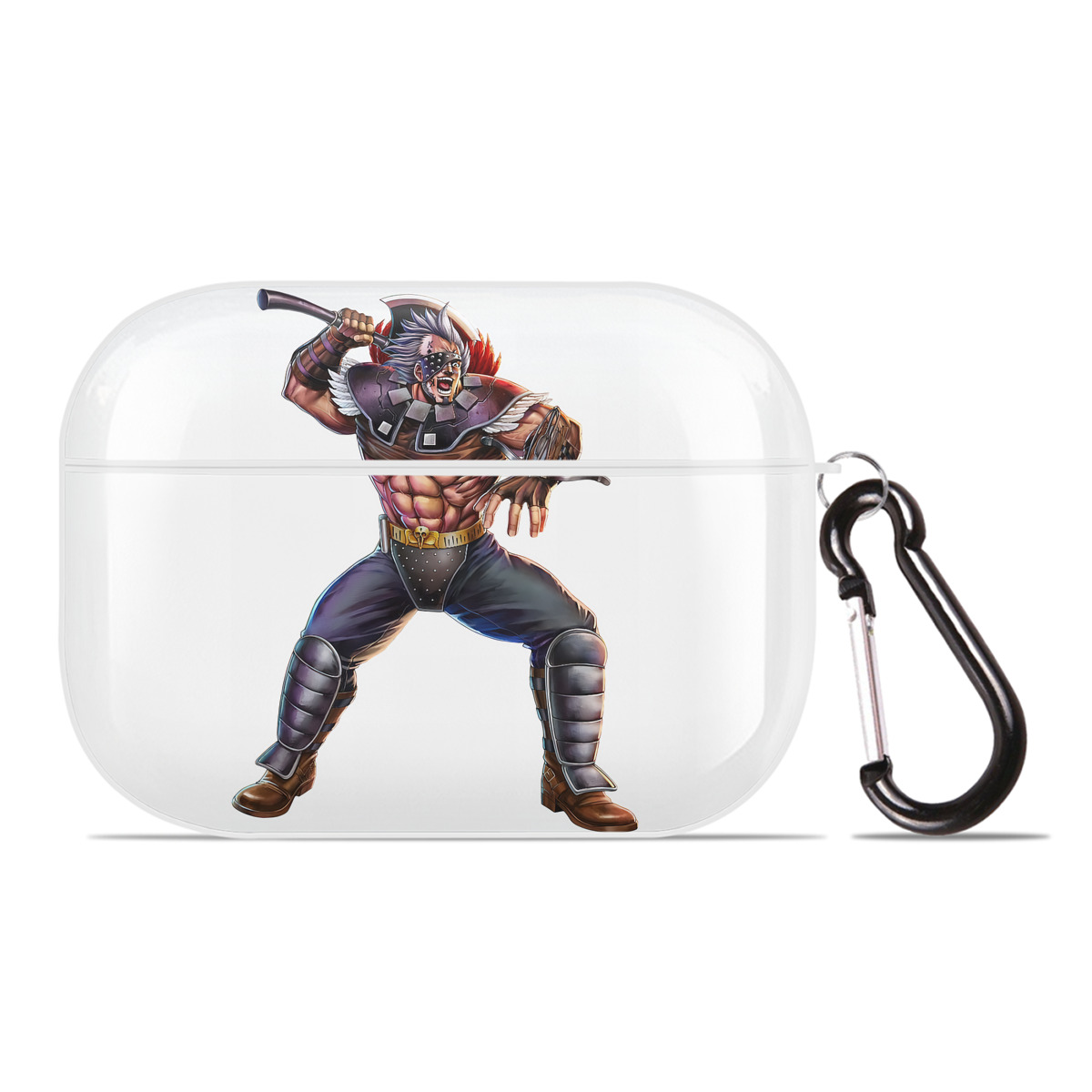 （画像用） 北斗の拳 Fist of the North Star 【AirPods Pro用】ハードシェル保護ケース 耐衝撃・防指紋・カラビナ付き商品仕様
