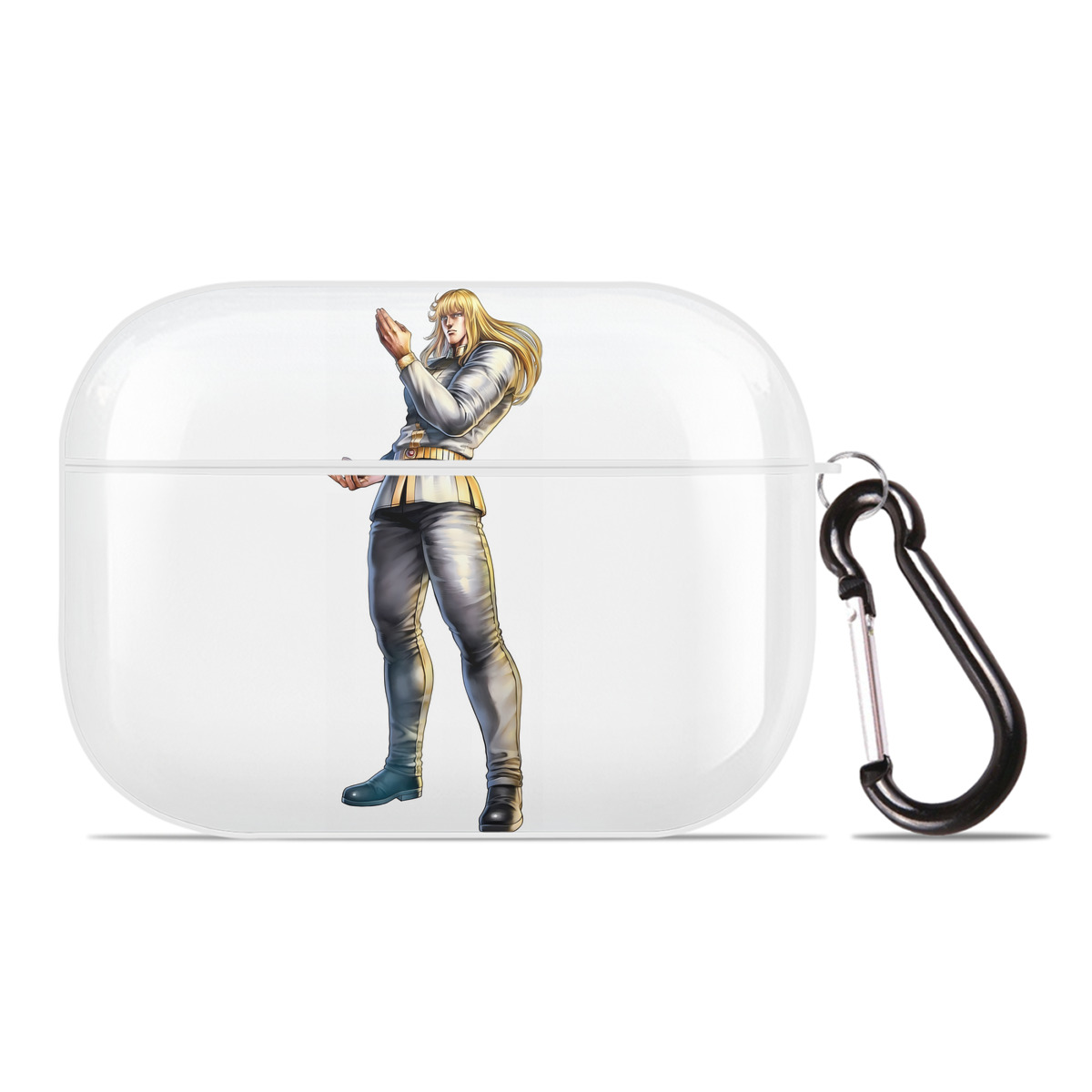（画像用） 北斗の拳 Fist of the North Star 【AirPods Pro用】ハードシェル保護ケース 耐衝撃・防指紋・カラビナ付き商品仕様