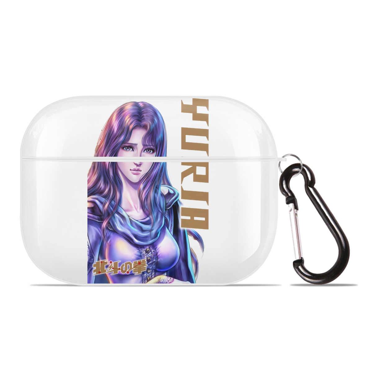 （画像用） 北斗の拳 Fist of the North Star 【AirPods Pro用】ハードシェル保護ケース 耐衝撃・防指紋・カラビナ付き商品仕様