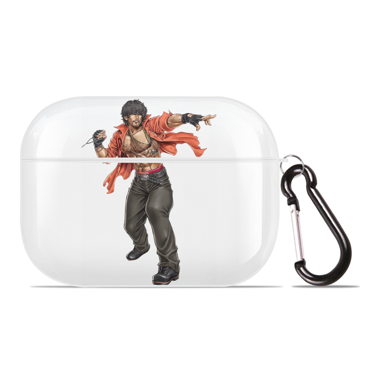 （画像用） 北斗の拳 Fist of the North Star 【AirPods Pro用】ハードシェル保護ケース 耐衝撃・防指紋・カラビナ付き商品仕様