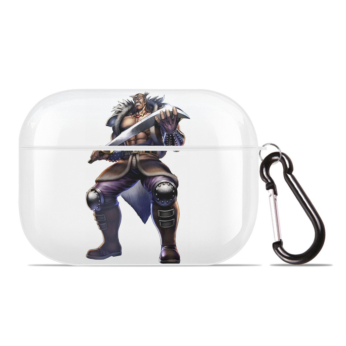 （画像用） 北斗の拳 Fist of the North Star 【AirPods Pro用】ハードシェル保護ケース 耐衝撃・防指紋・カラビナ付き商品仕様