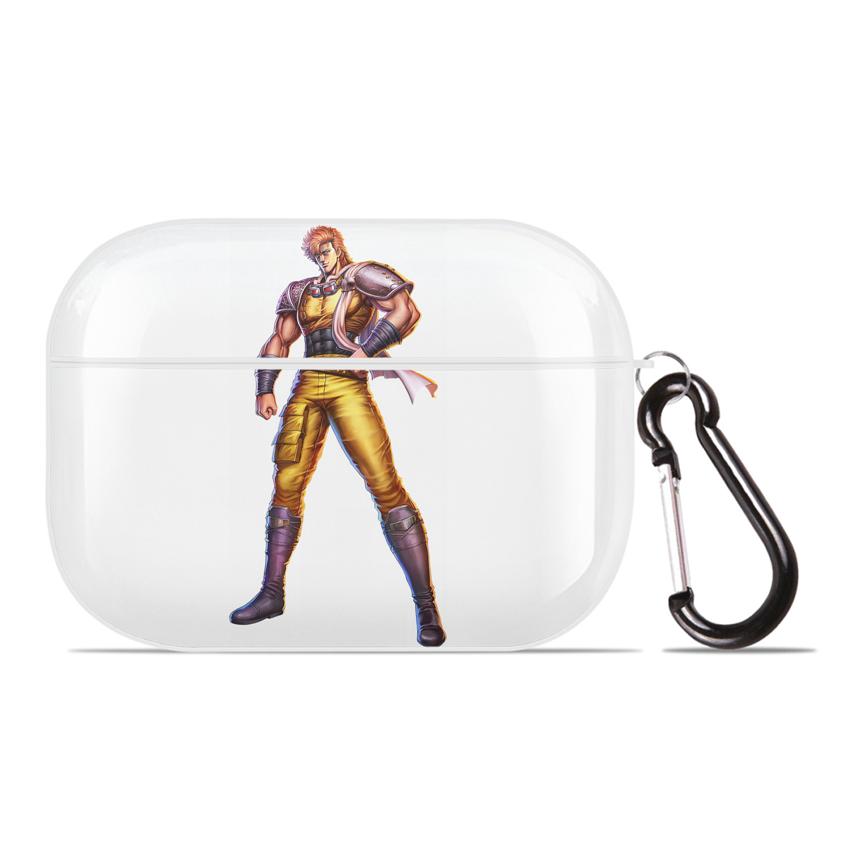 （画像用） 北斗の拳 Fist of the North Star 【AirPods Pro用】ハードシェル保護ケース 耐衝撃・防指紋・カラビナ付き商品仕様