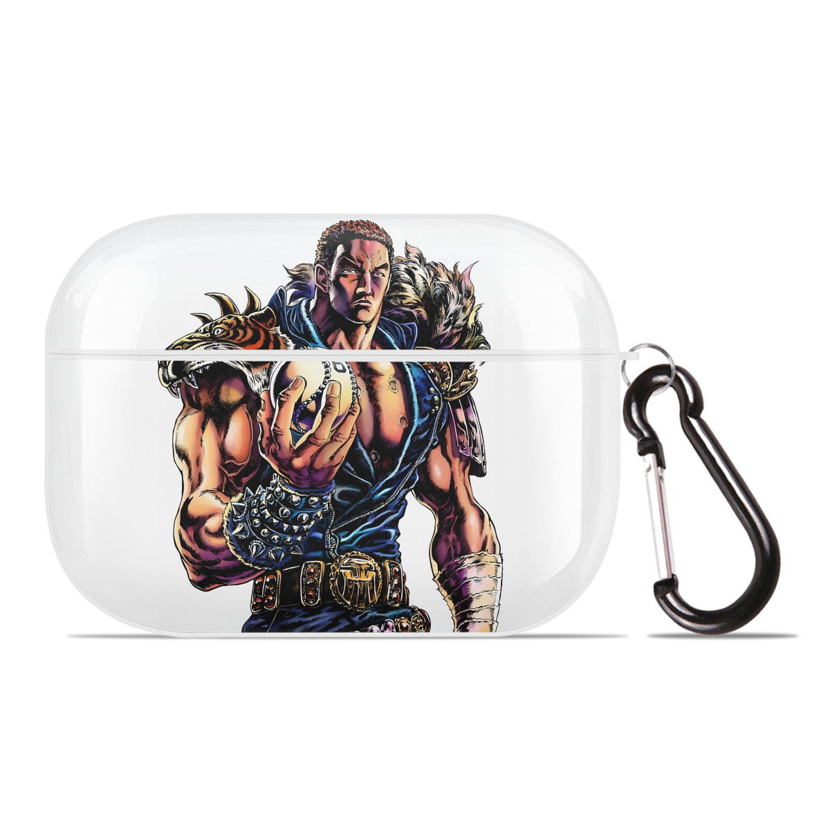 （画像用） 北斗の拳 Fist of the North Star 【AirPods Pro用】ハードシェル保護ケース 耐衝撃・防指紋・カラビナ付き商品仕様