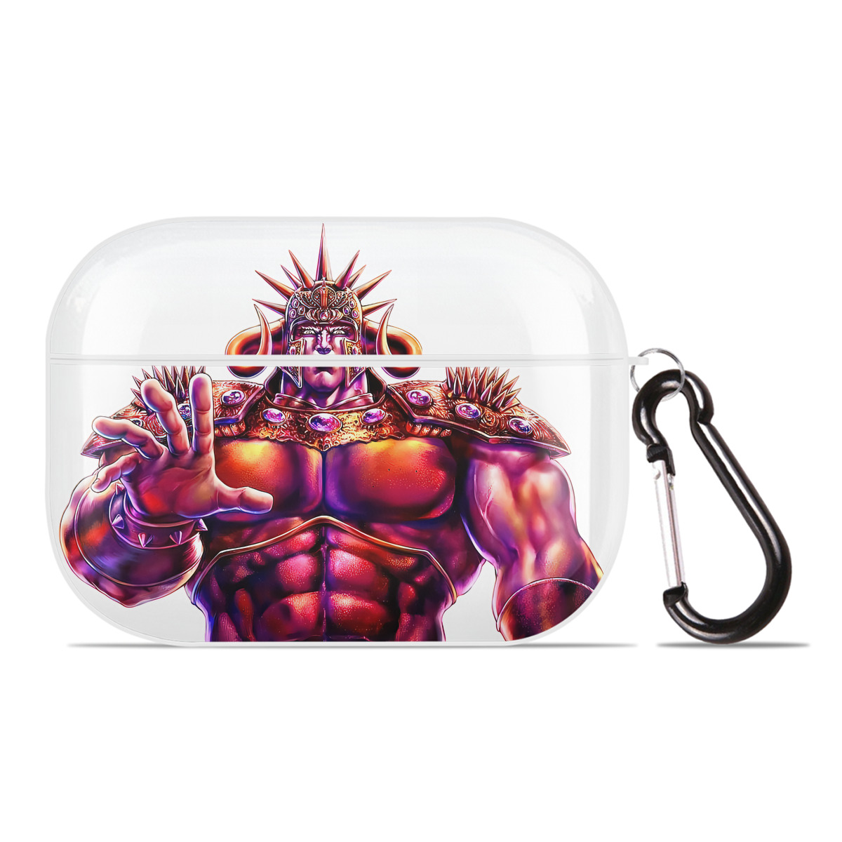 （画像用） 北斗の拳 Fist of the North Star 【AirPods Pro用】ハードシェル保護ケース 耐衝撃・防指紋・カラビナ付き商品仕様