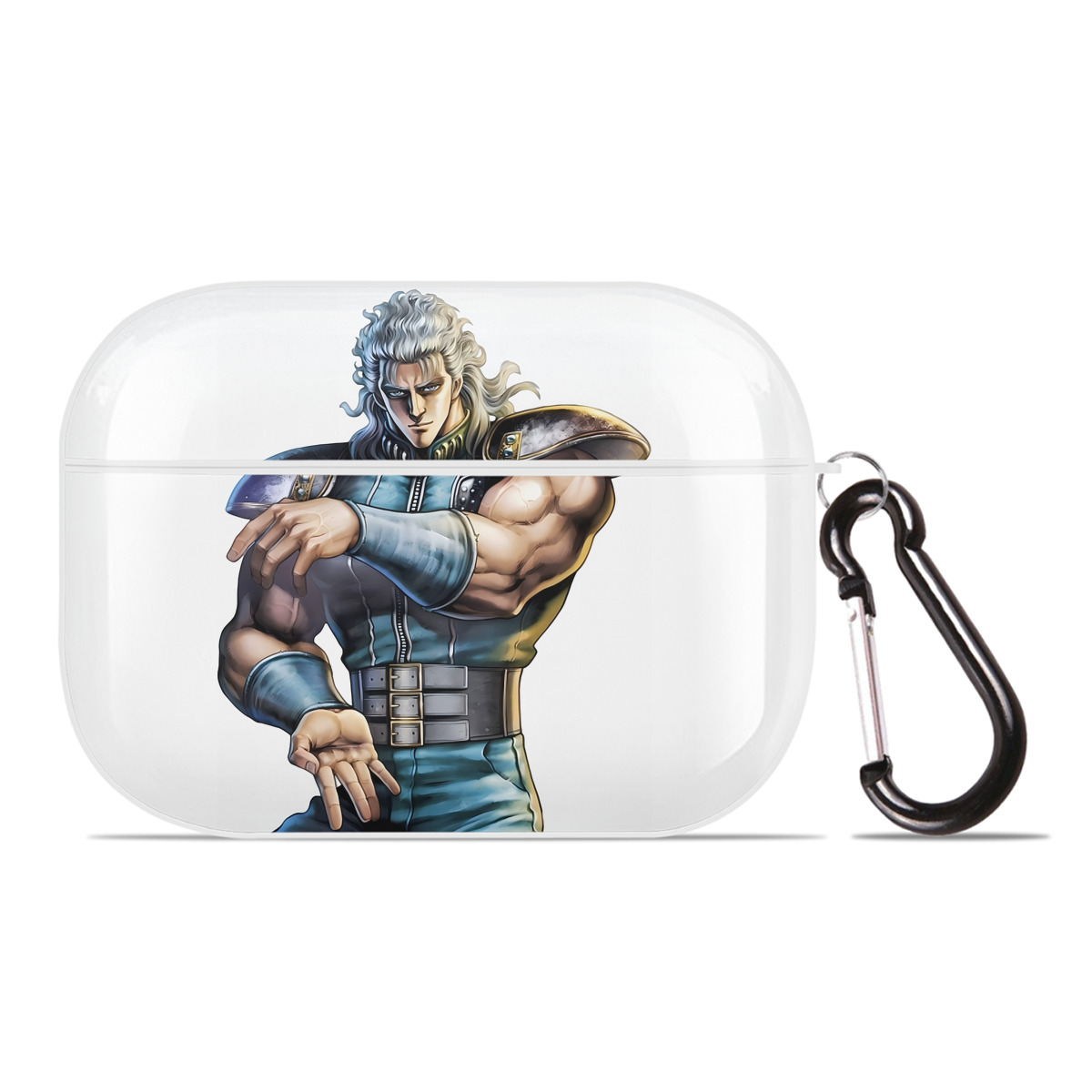 （画像用） 北斗の拳 Fist of the North Star 【AirPods Pro用】ハードシェル保護ケース 耐衝撃・防指紋・カラビナ付き商品仕様