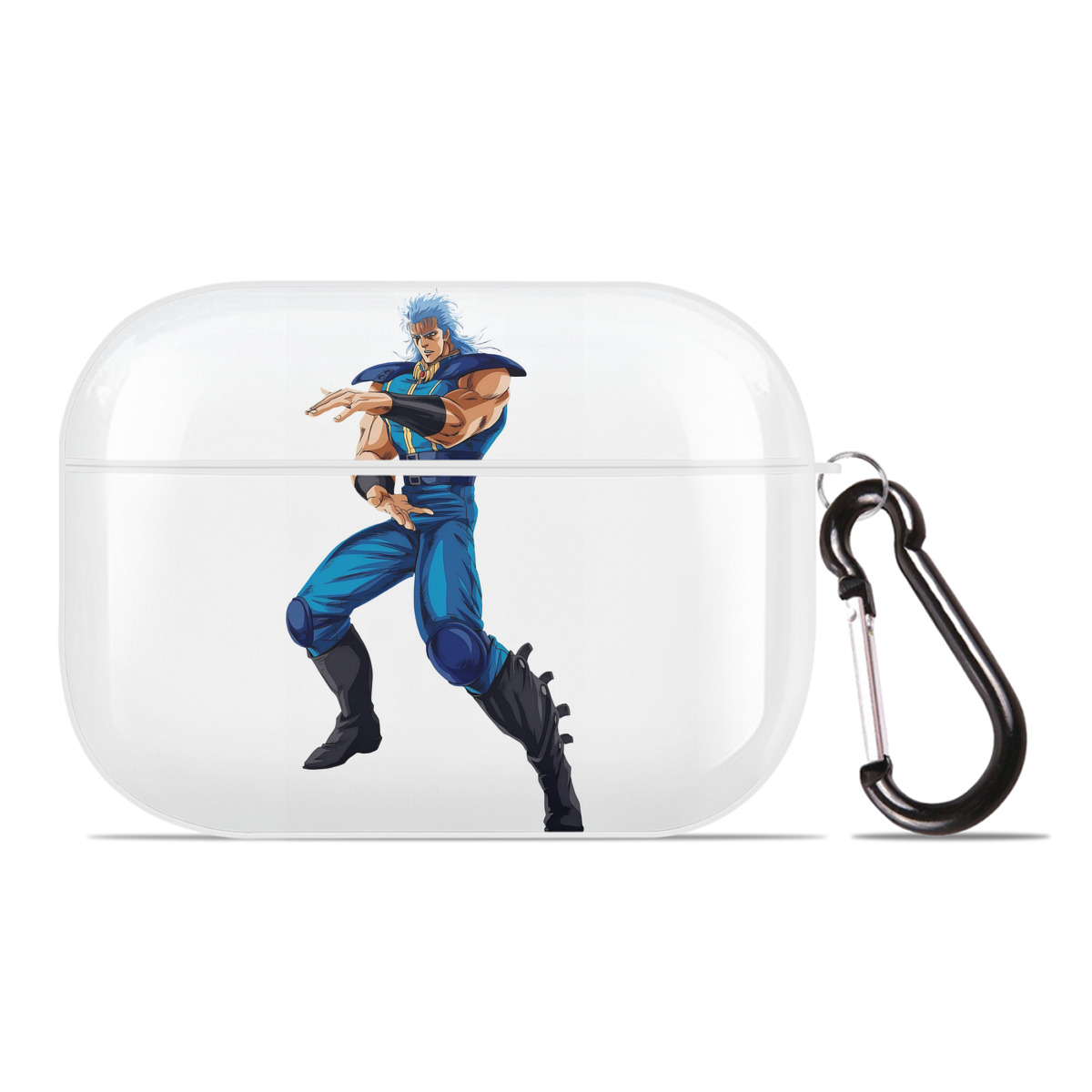 （画像用） 北斗の拳 Fist of the North Star 【AirPods Pro用】ハードシェル保護ケース 耐衝撃・防指紋・カラビナ付き商品仕様