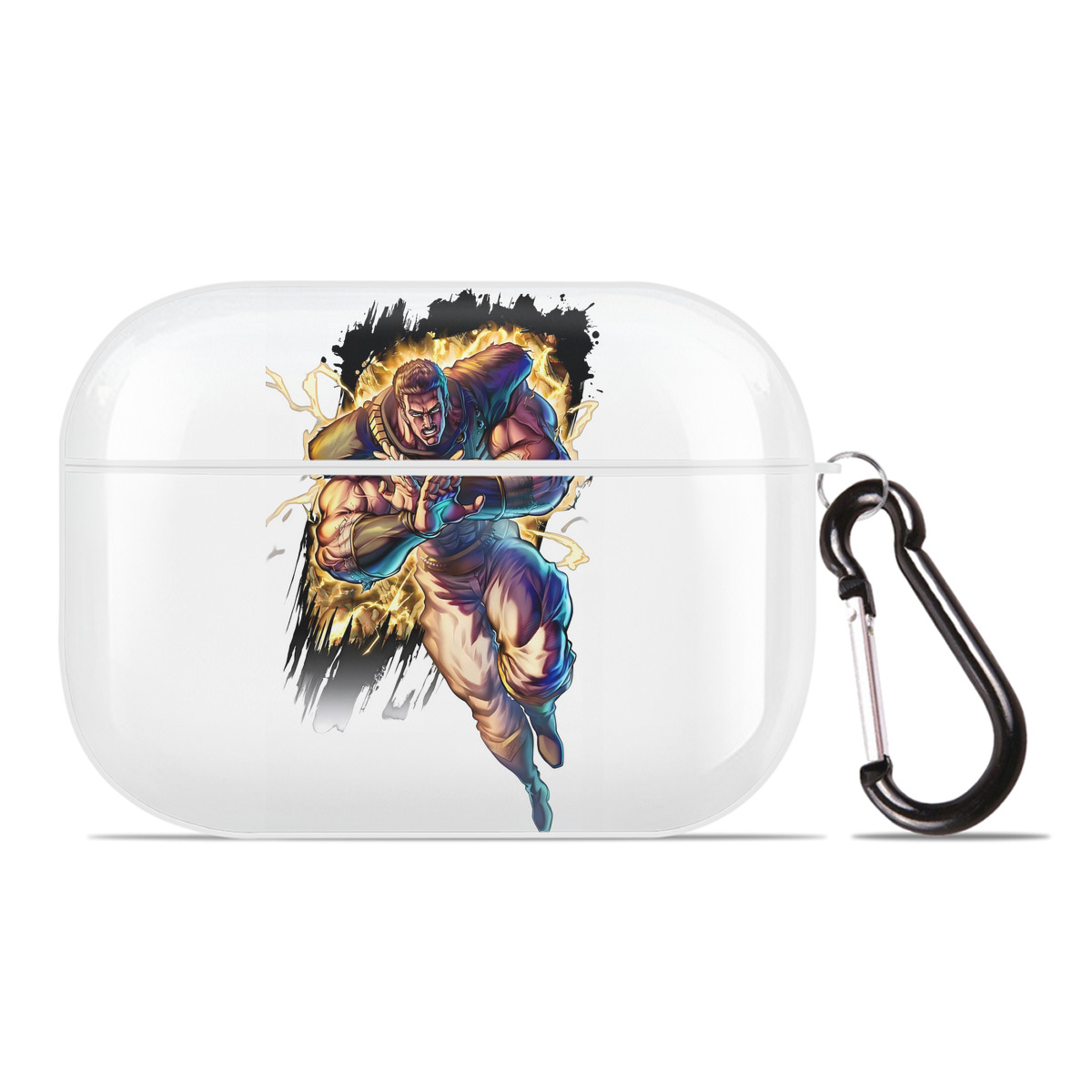 （画像用） 北斗の拳 Fist of the North Star 【AirPods Pro用】ハードシェル保護ケース 耐衝撃・防指紋・カラビナ付き商品仕様