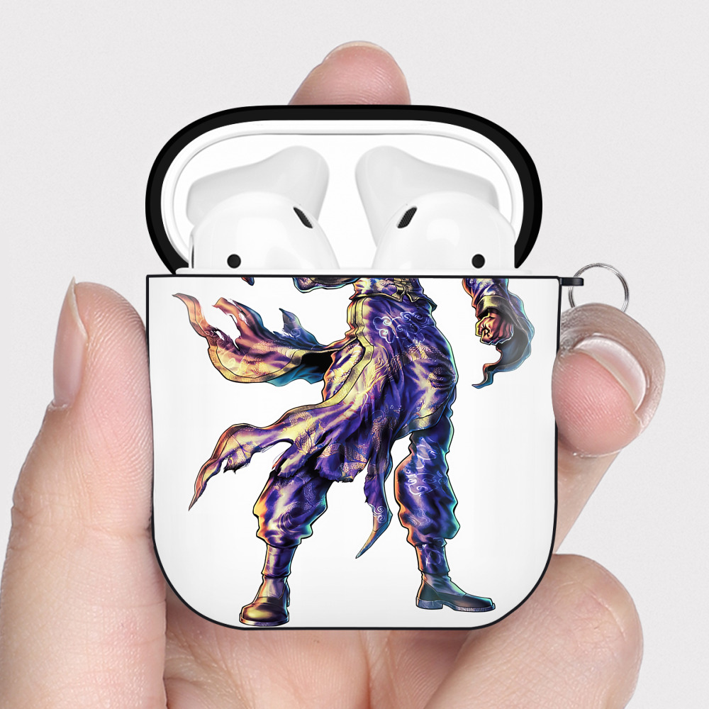 （画像用） 北斗の拳 Fist of the North Star AirPods 第2世代保護ケース ハードシェル ブラック 耐衝撃・防指紋・カラビナ付き