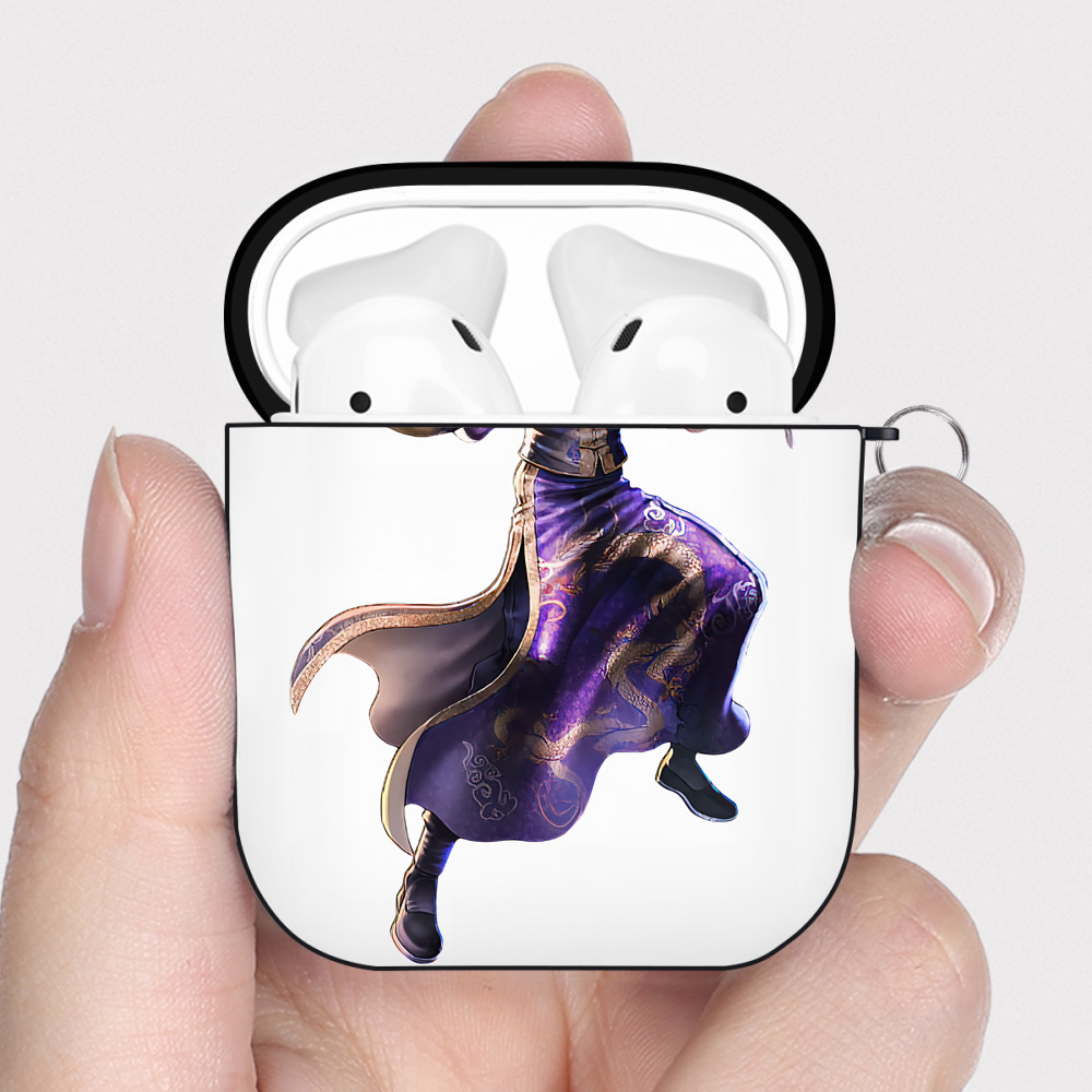 （画像用） 北斗の拳 Fist of the North Star AirPods 第2世代保護ケース ハードシェル ブラック 耐衝撃・防指紋・カラビナ付き