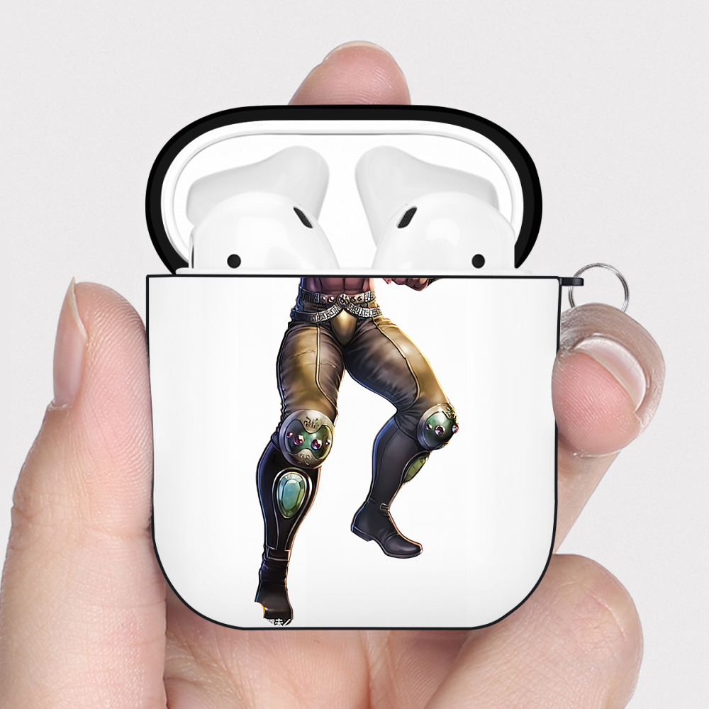 （画像用） 北斗の拳 Fist of the North Star AirPods 第2世代保護ケース ハードシェル ブラック 耐衝撃・防指紋・カラビナ付き