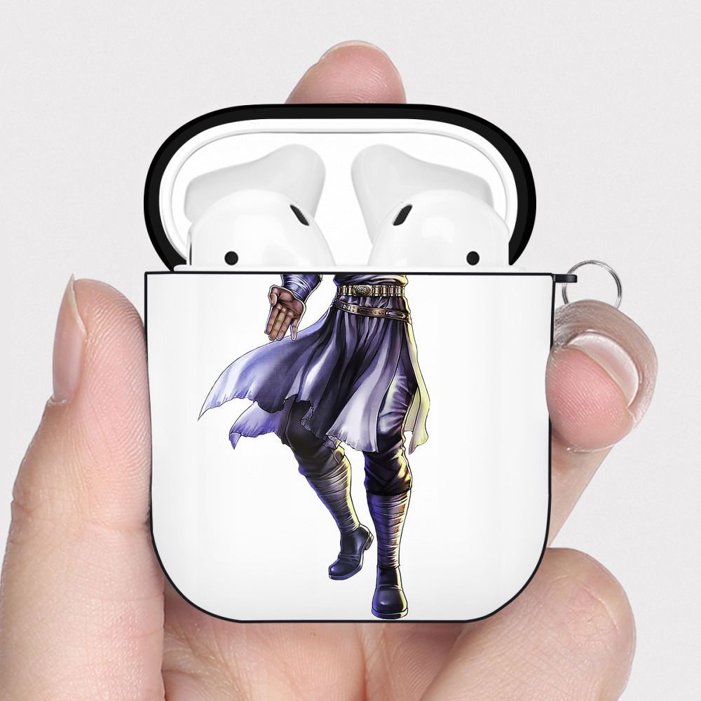 （画像用） 北斗の拳 Fist of the North Star AirPods 第2世代保護ケース ハードシェル ブラック 耐衝撃・防指紋・カラビナ付き
