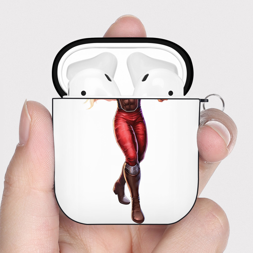 （画像用） 北斗の拳 Fist of the North Star AirPods 第2世代保護ケース ハードシェル ブラック 耐衝撃・防指紋・カラビナ付き