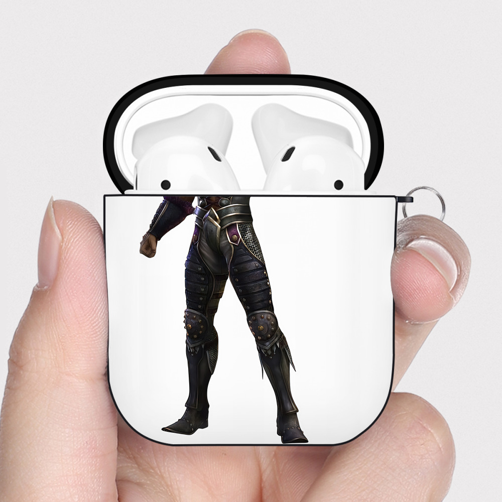 （画像用） 北斗の拳 Fist of the North Star AirPods 第2世代保護ケース ハードシェル ブラック 耐衝撃・防指紋・カラビナ付き
