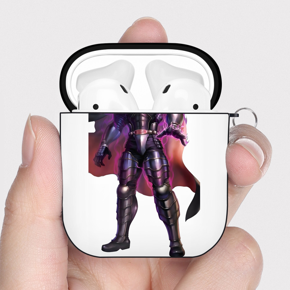 （画像用） 北斗の拳 Fist of the North Star AirPods 第2世代保護ケース ハードシェル ブラック 耐衝撃・防指紋・カラビナ付き