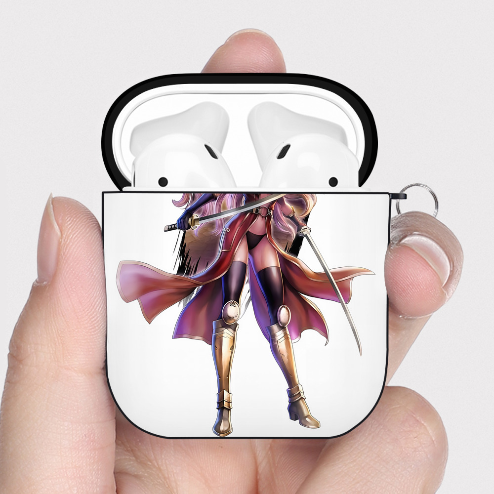 （画像用） 北斗の拳 Fist of the North Star AirPods 第2世代保護ケース ハードシェル ブラック 耐衝撃・防指紋・カラビナ付き