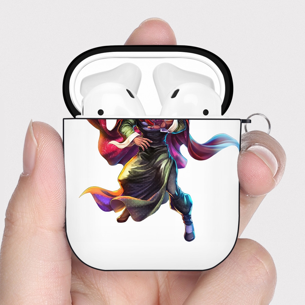 （画像用） 北斗の拳 Fist of the North Star AirPods 第2世代保護ケース ハードシェル ブラック 耐衝撃・防指紋・カラビナ付き